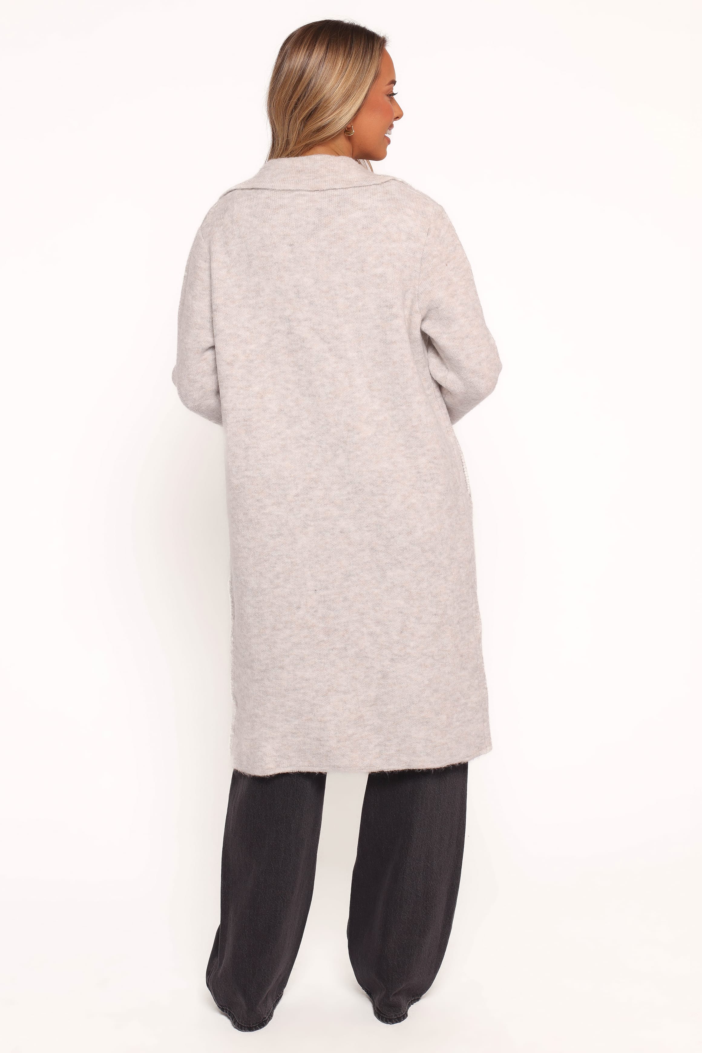 OUTERWEAR Zina Button Front Coatigan - Grey