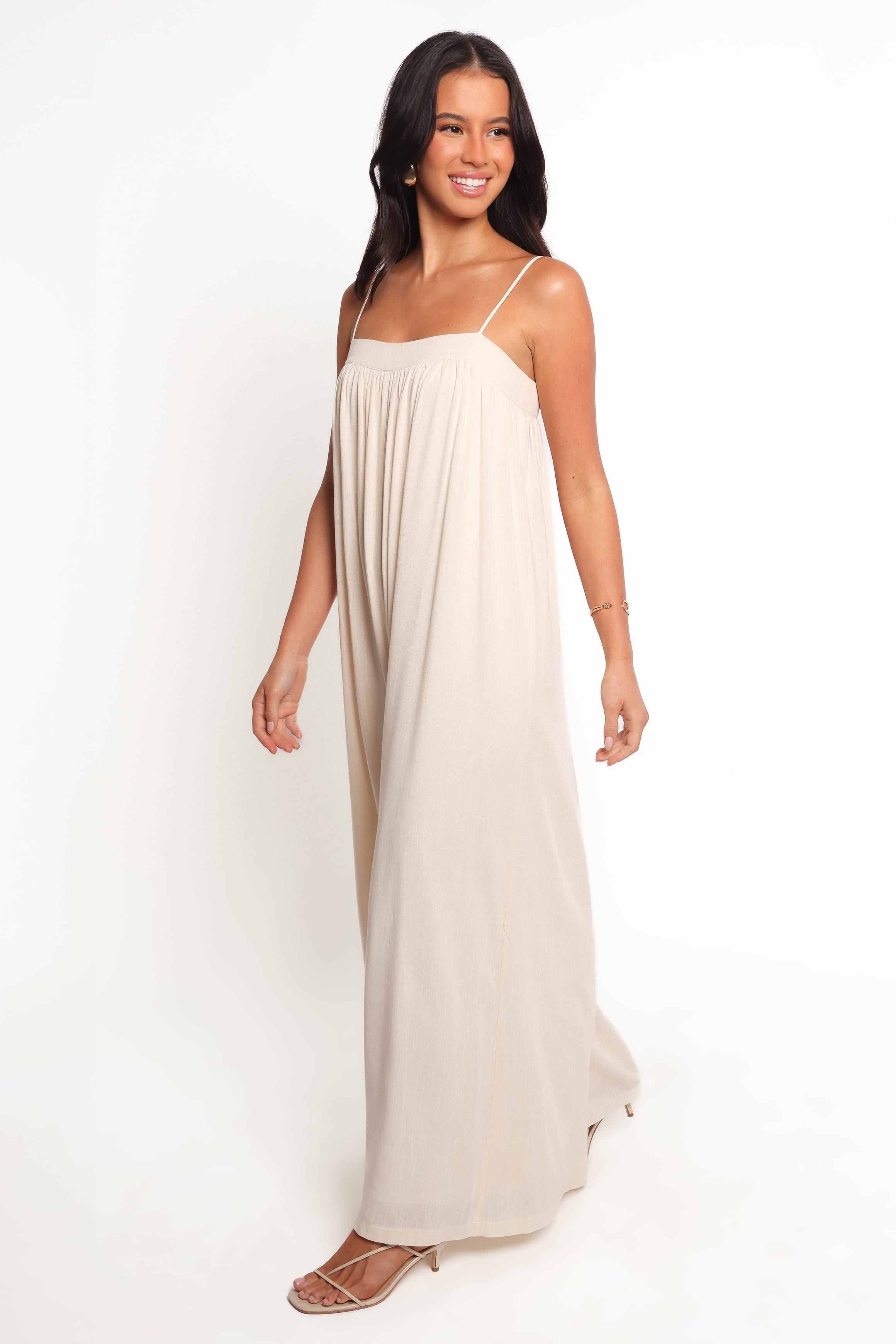 PLAYSUITS Abegail Flowy Jumpsuit - Cream