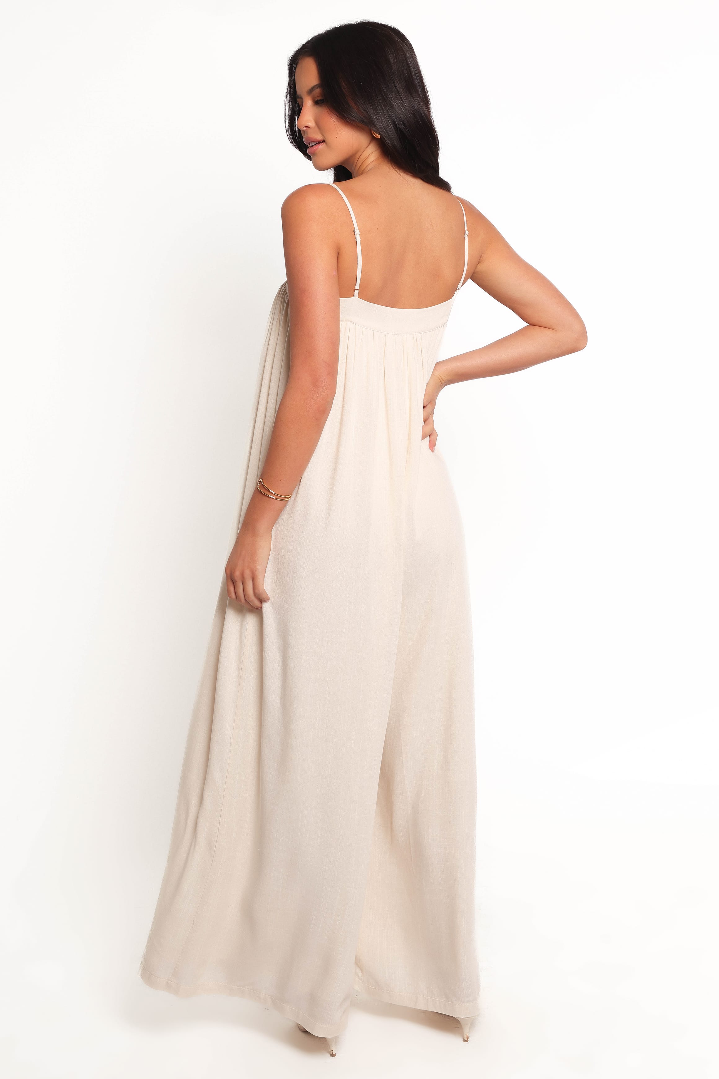 PLAYSUITS Abegail Flowy Jumpsuit - Cream