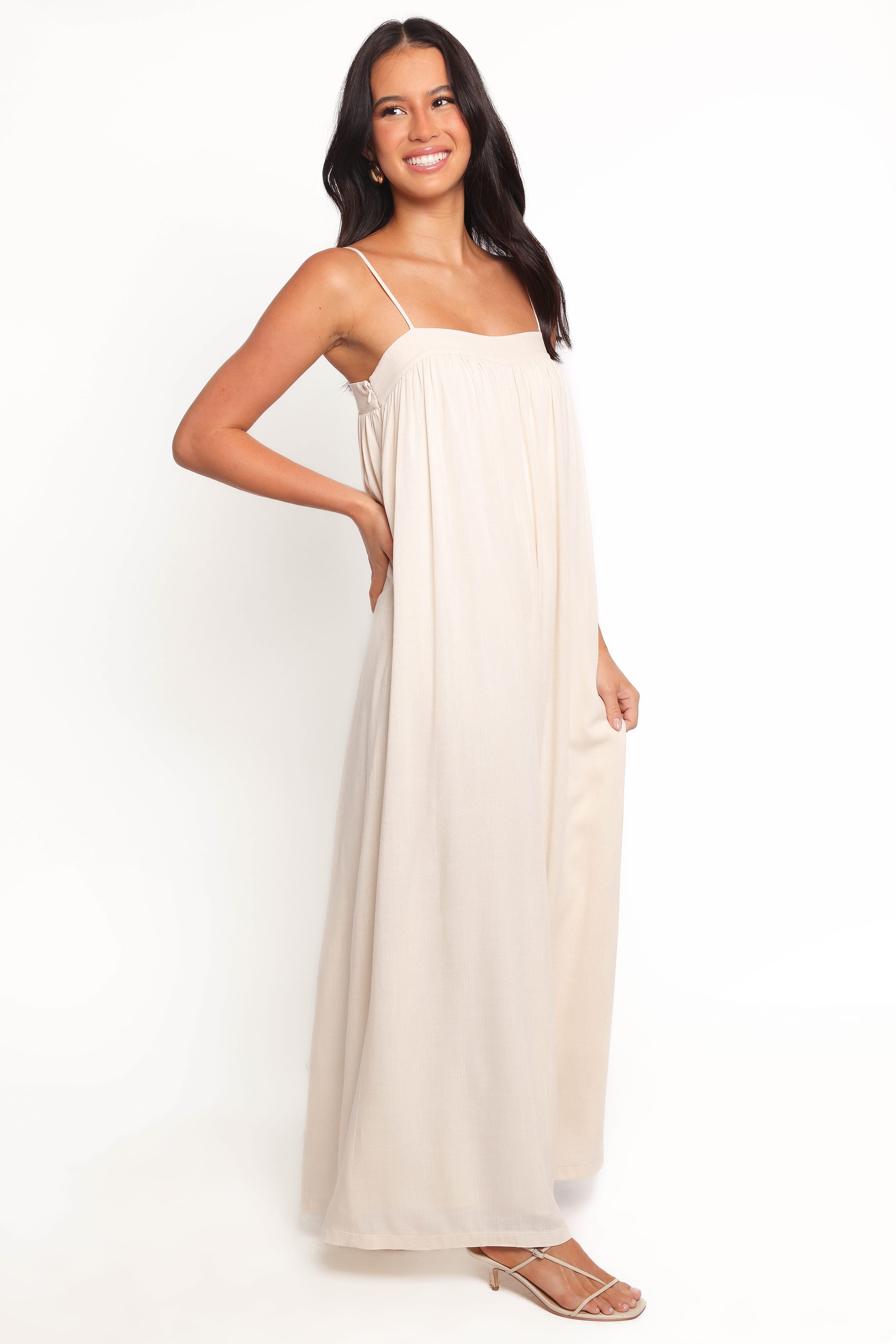 PLAYSUITS Abegail Flowy Jumpsuit - Cream