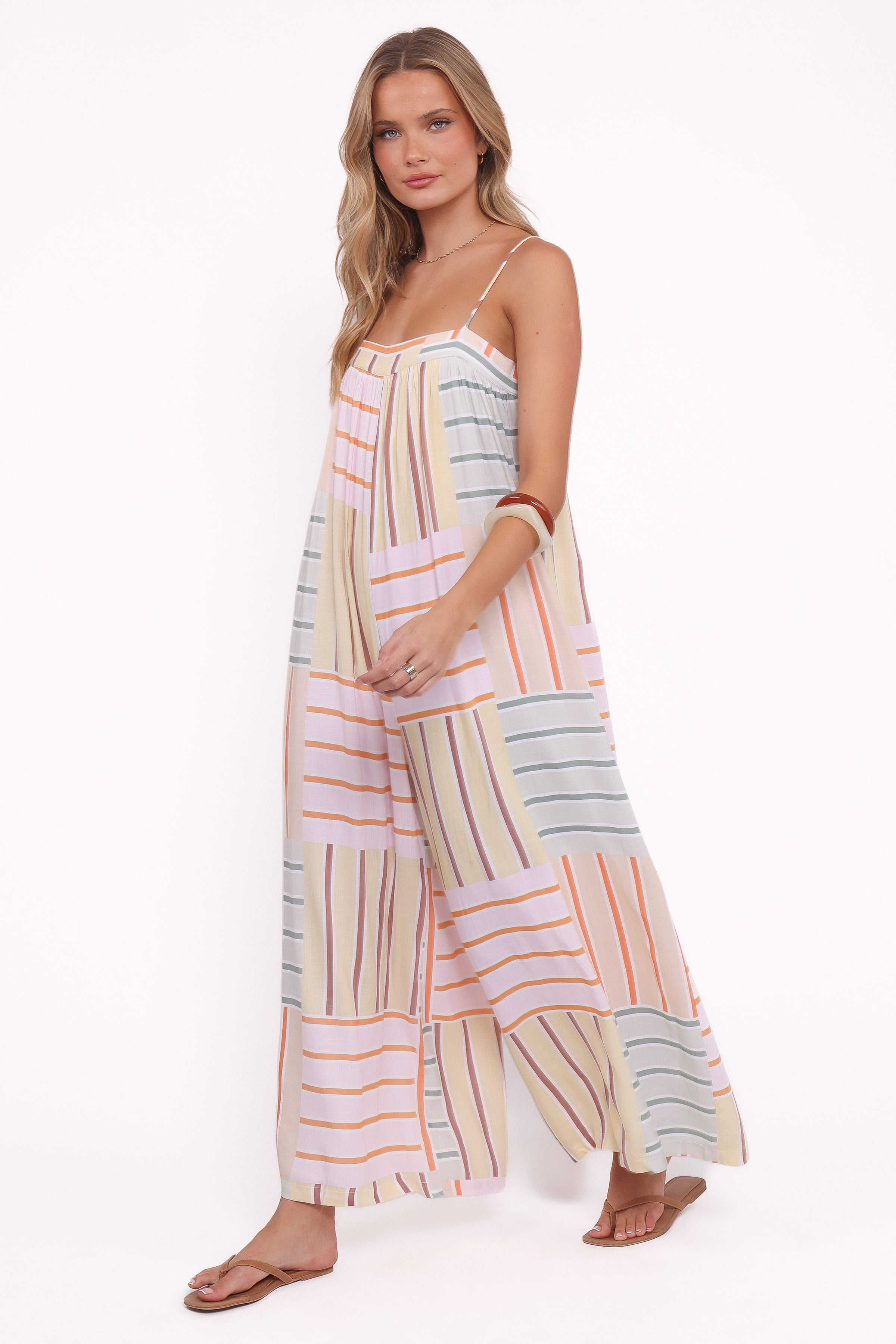 PLAYSUITS Abegail Flowy Jumpsuit- Multi Stripe