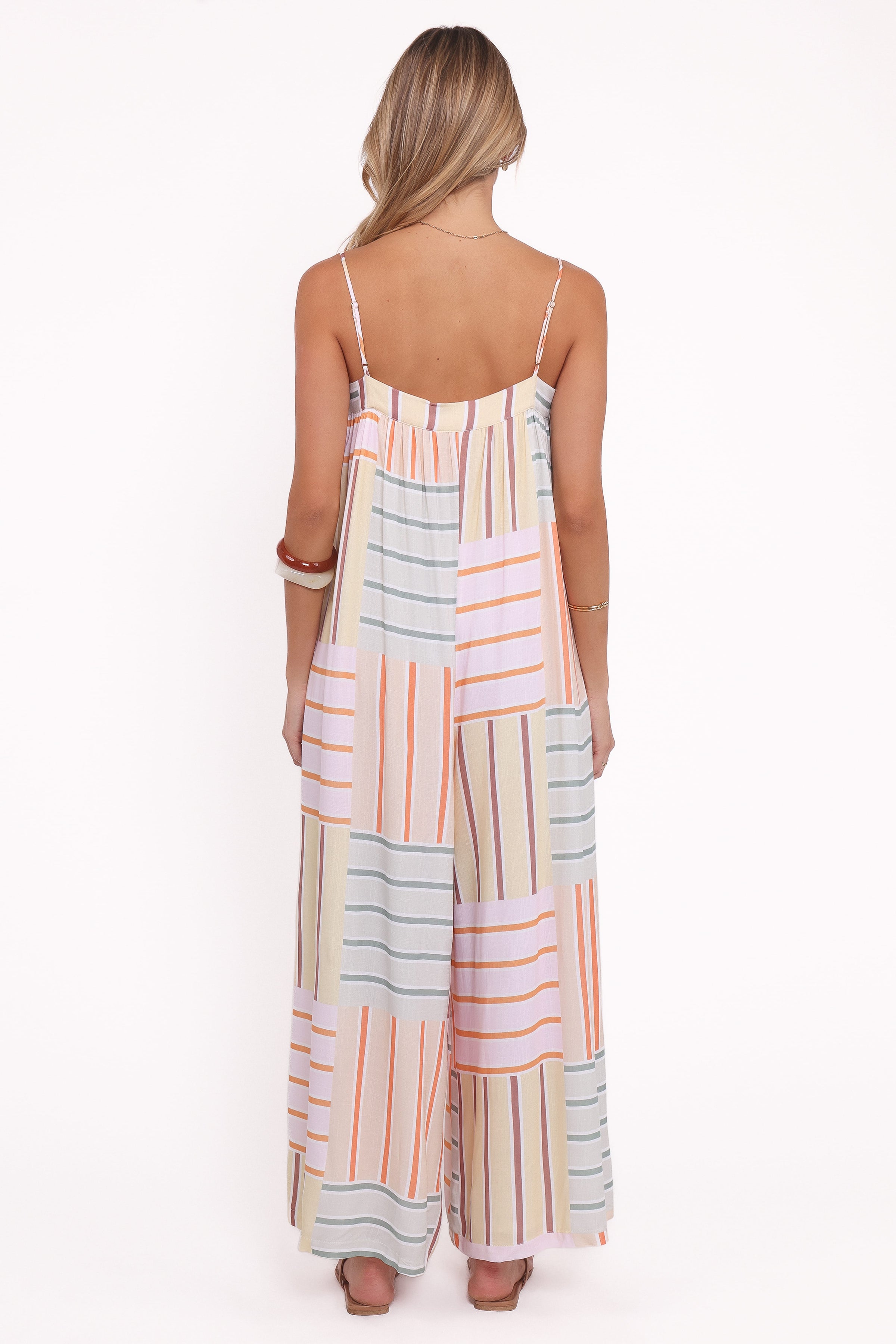 PLAYSUITS Abegail Flowy Jumpsuit- Multi Stripe