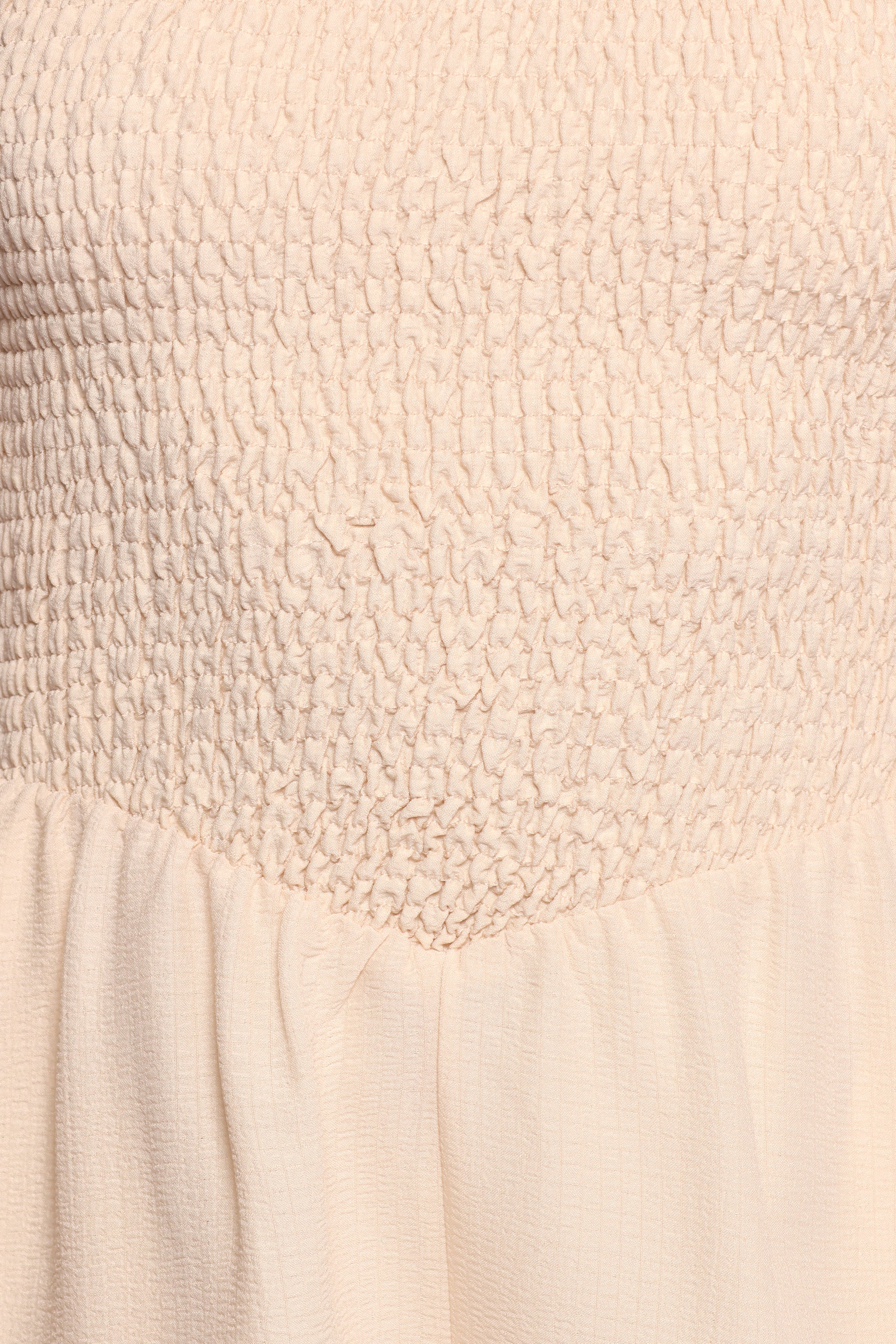 PLAYSUITS Alaric Shirred Playsuit - Cream