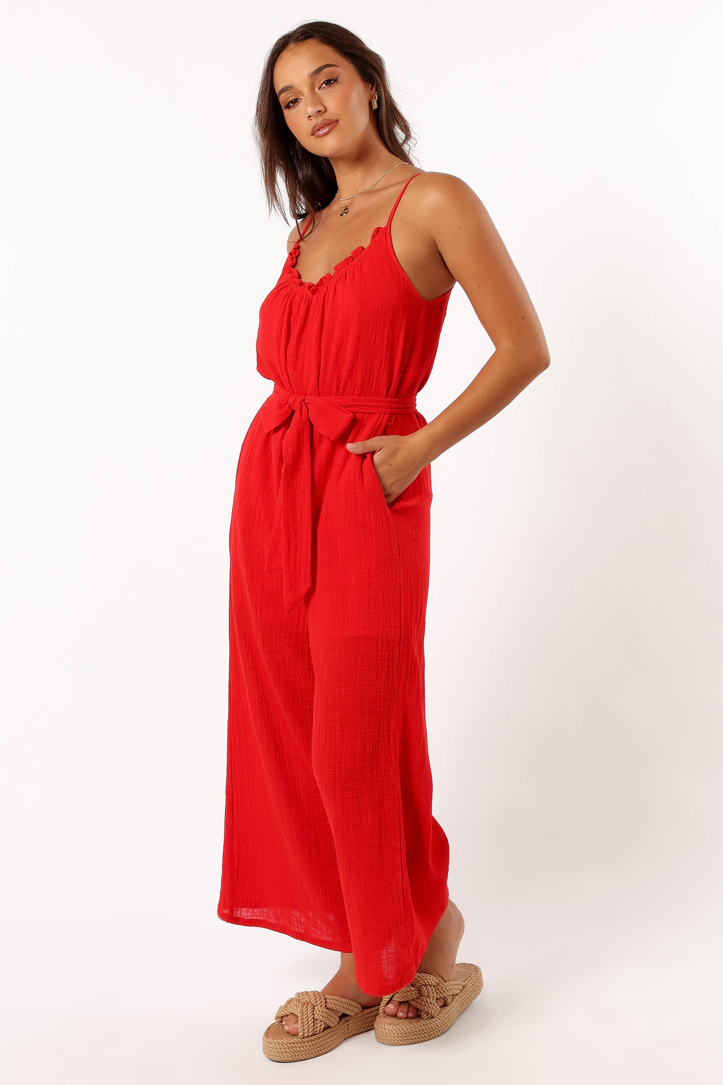 PLAYSUITS @Alondra Jumpsuit - Red