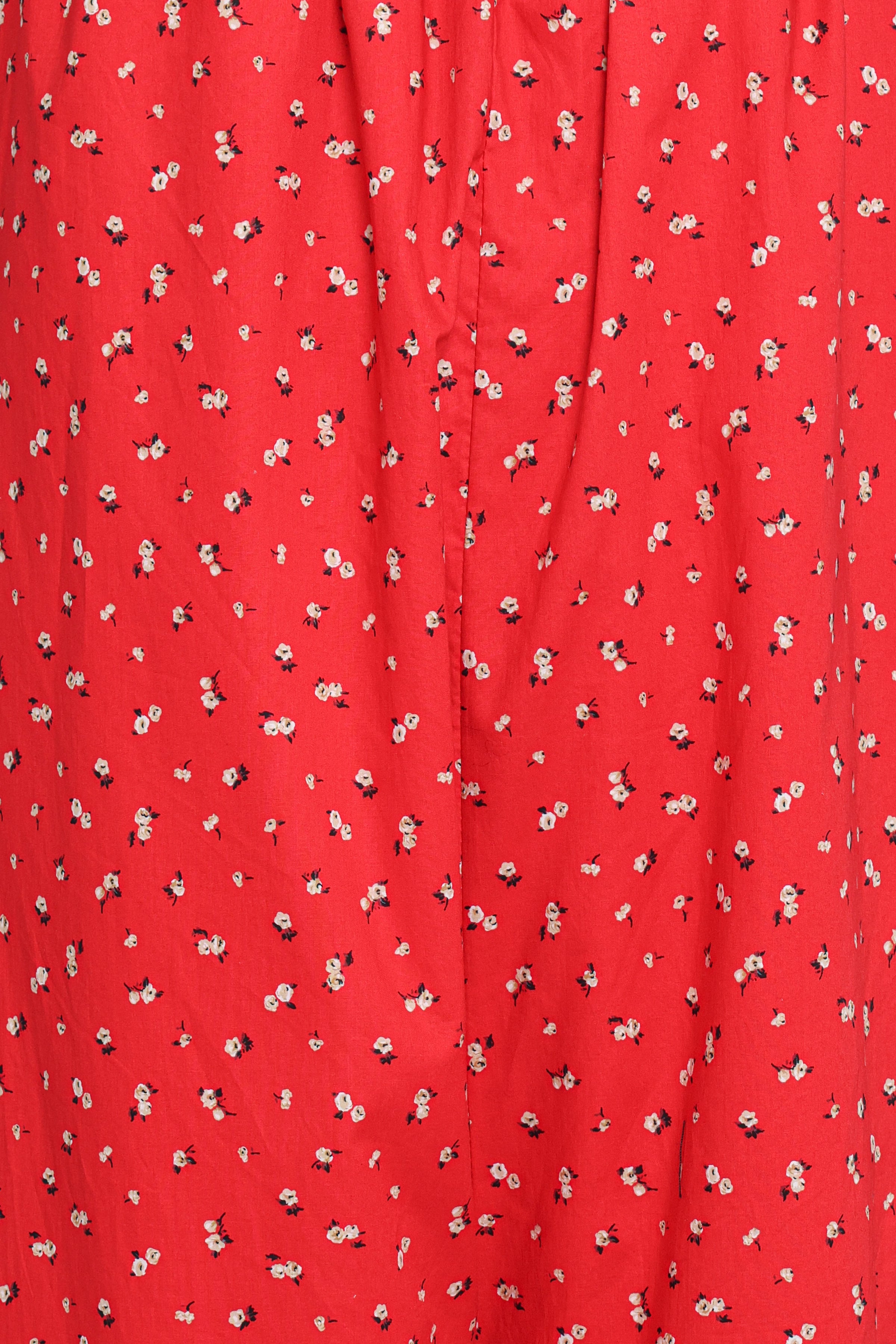 PLAYSUITS Ana Jumpsuit - Red Ditsy Floral