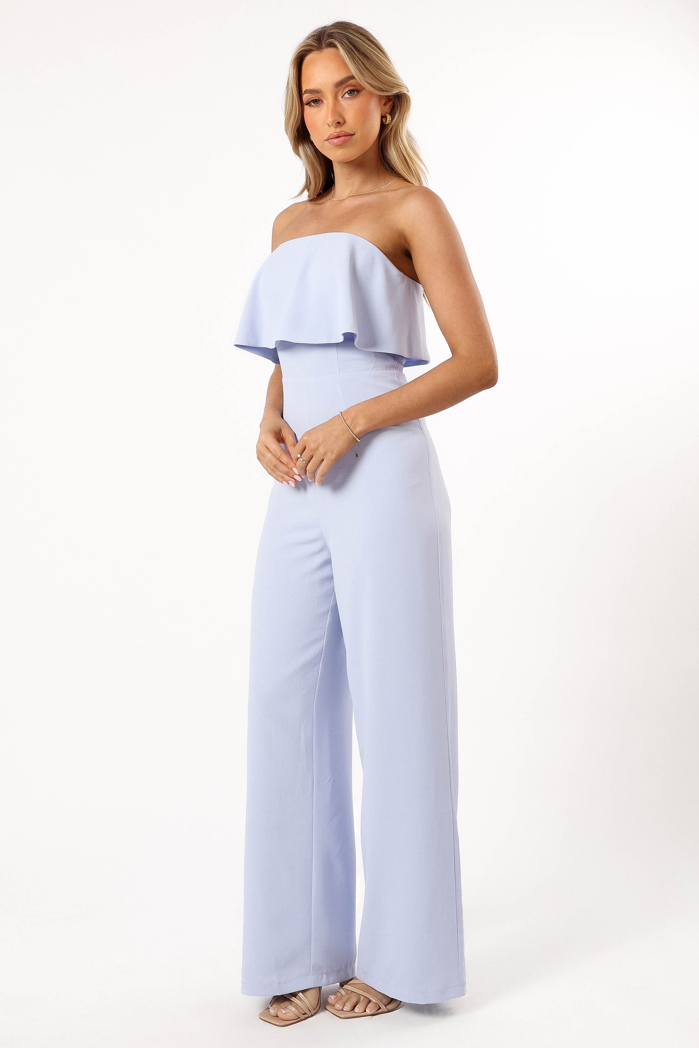 PLAYSUITS @Annabella Strapless Jumpsuit - Blue (Hold for Hyper Femme)