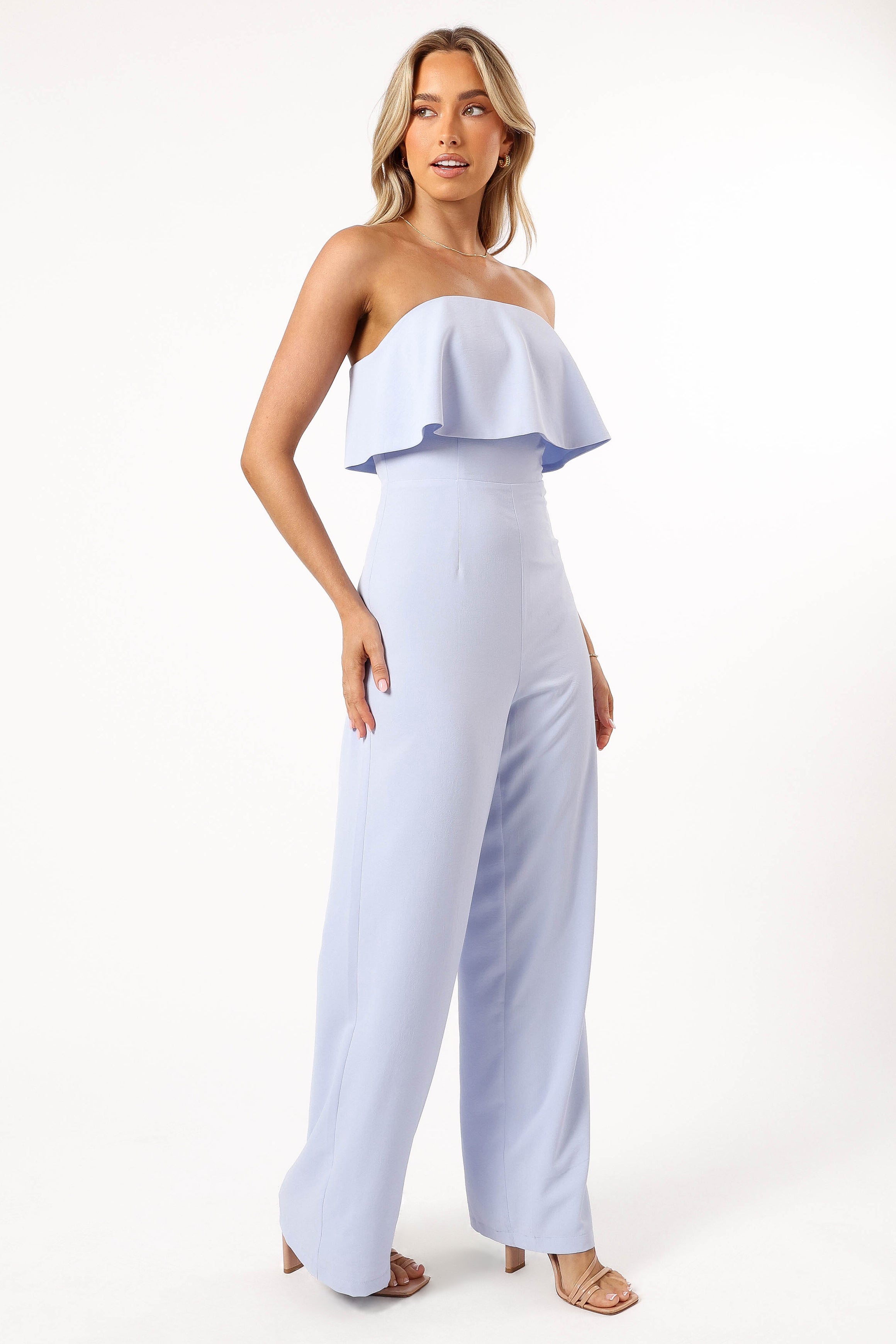 PLAYSUITS @Annabella Strapless Jumpsuit - Blue (Hold for Hyper Femme)
