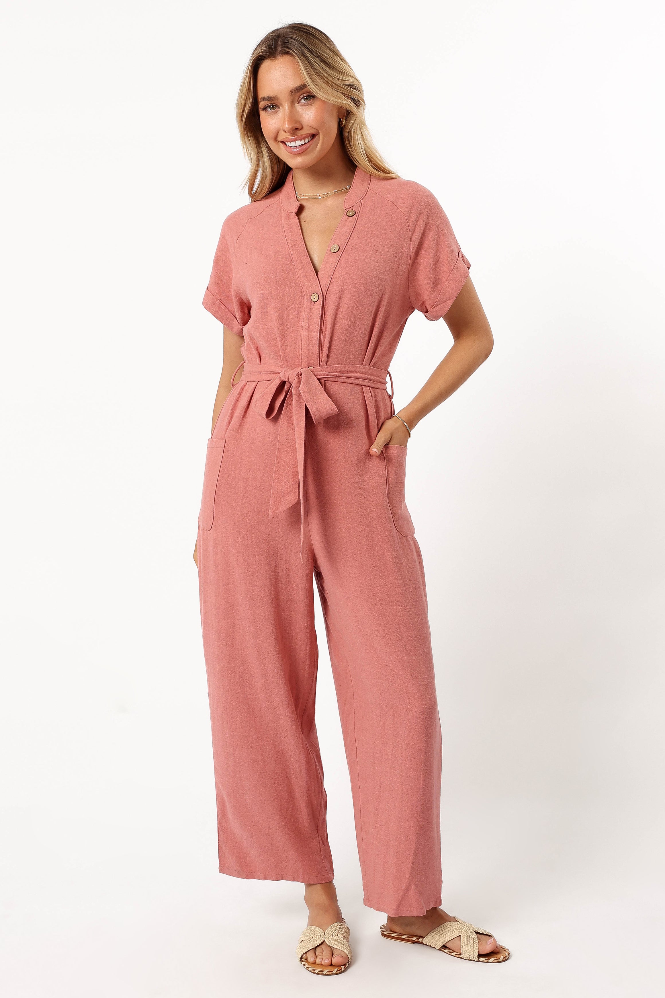 PLAYSUITS @Archie Jumpsuit - Pink