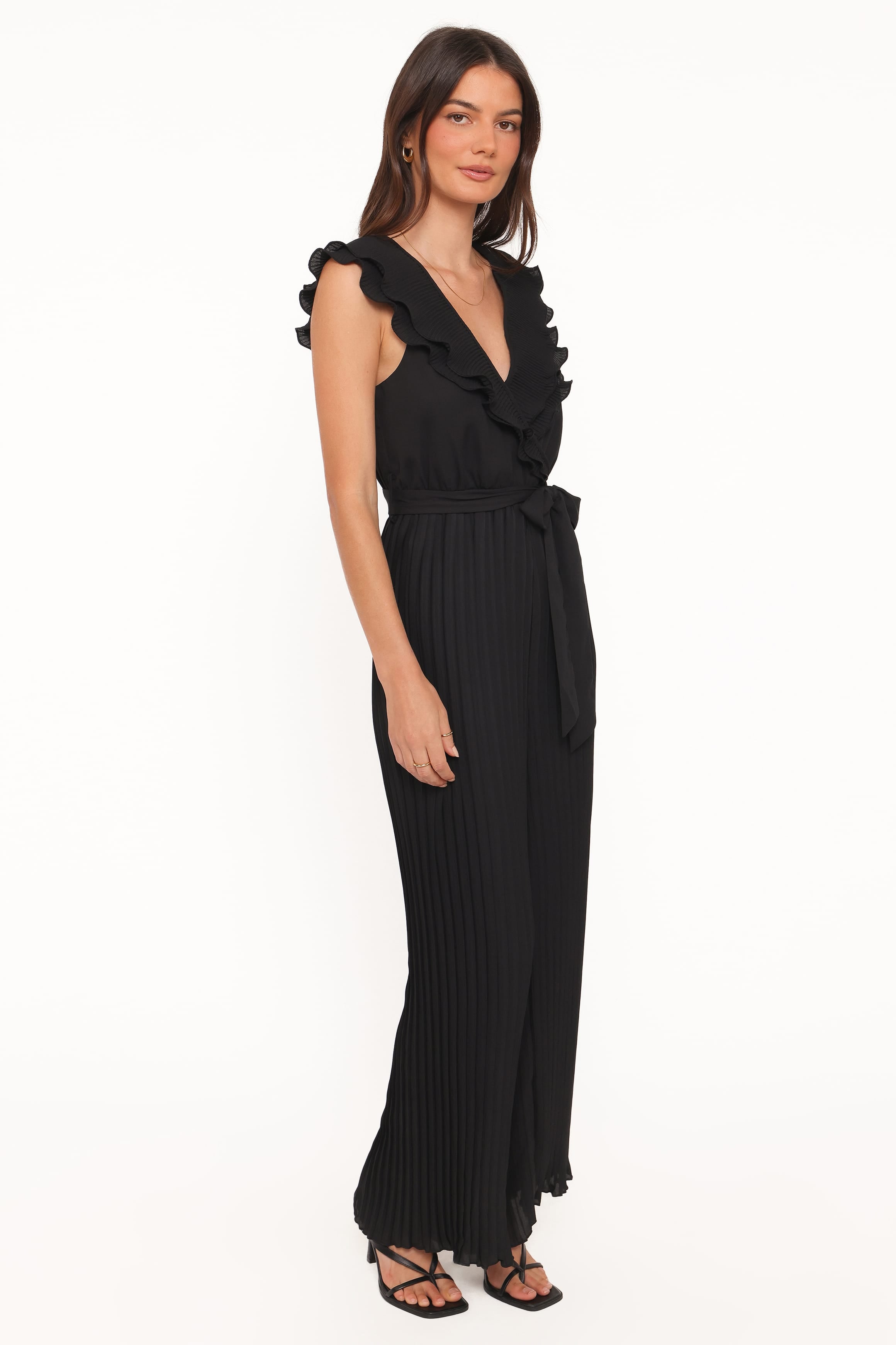 PLAYSUITS Ariella Wide Leg Jumpsuit - Black
