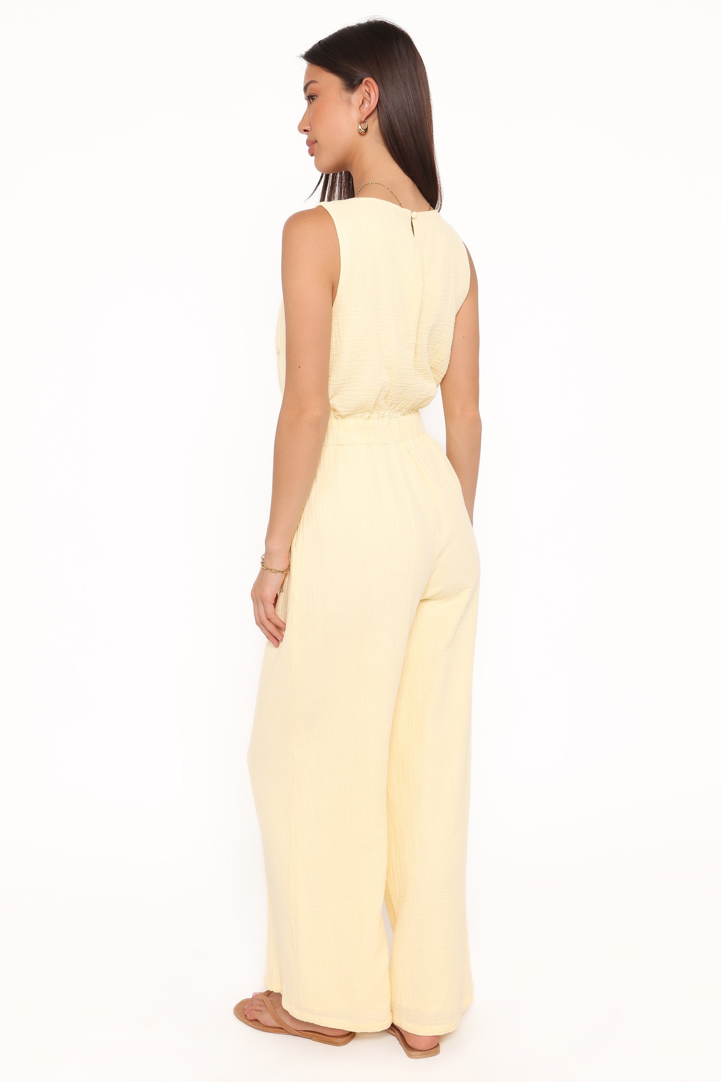 PLAYSUITS Brenna Cotton Jumpsuit - Baby Yellow