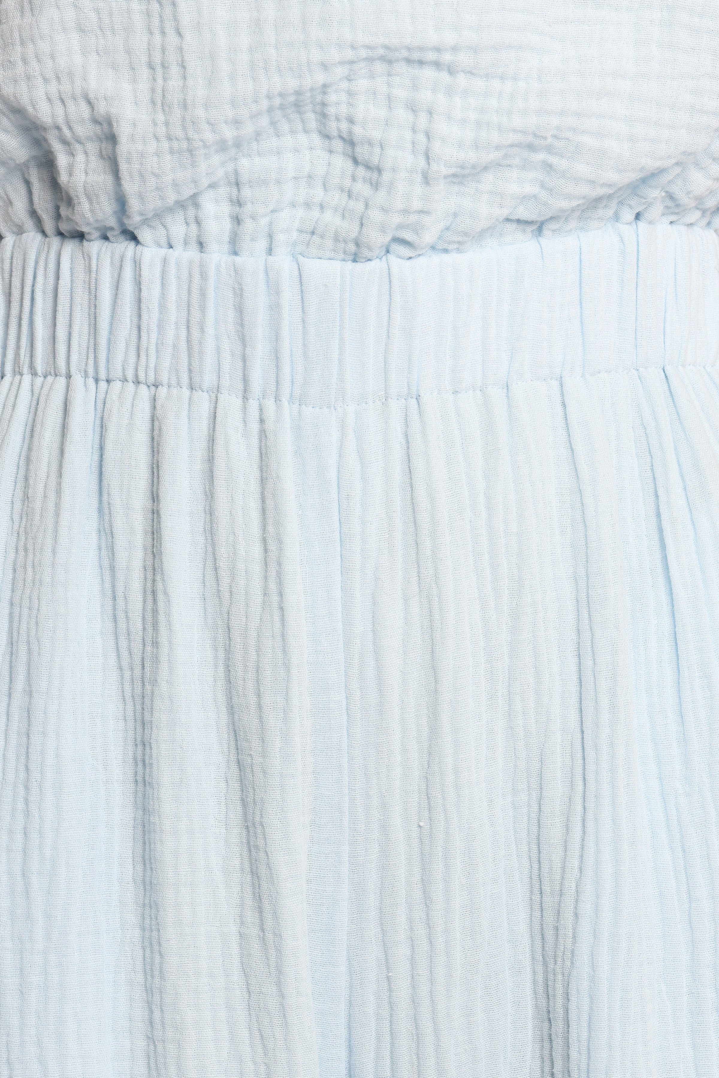 PLAYSUITS Brenna Cotton Jumpsuit - Pale Blue