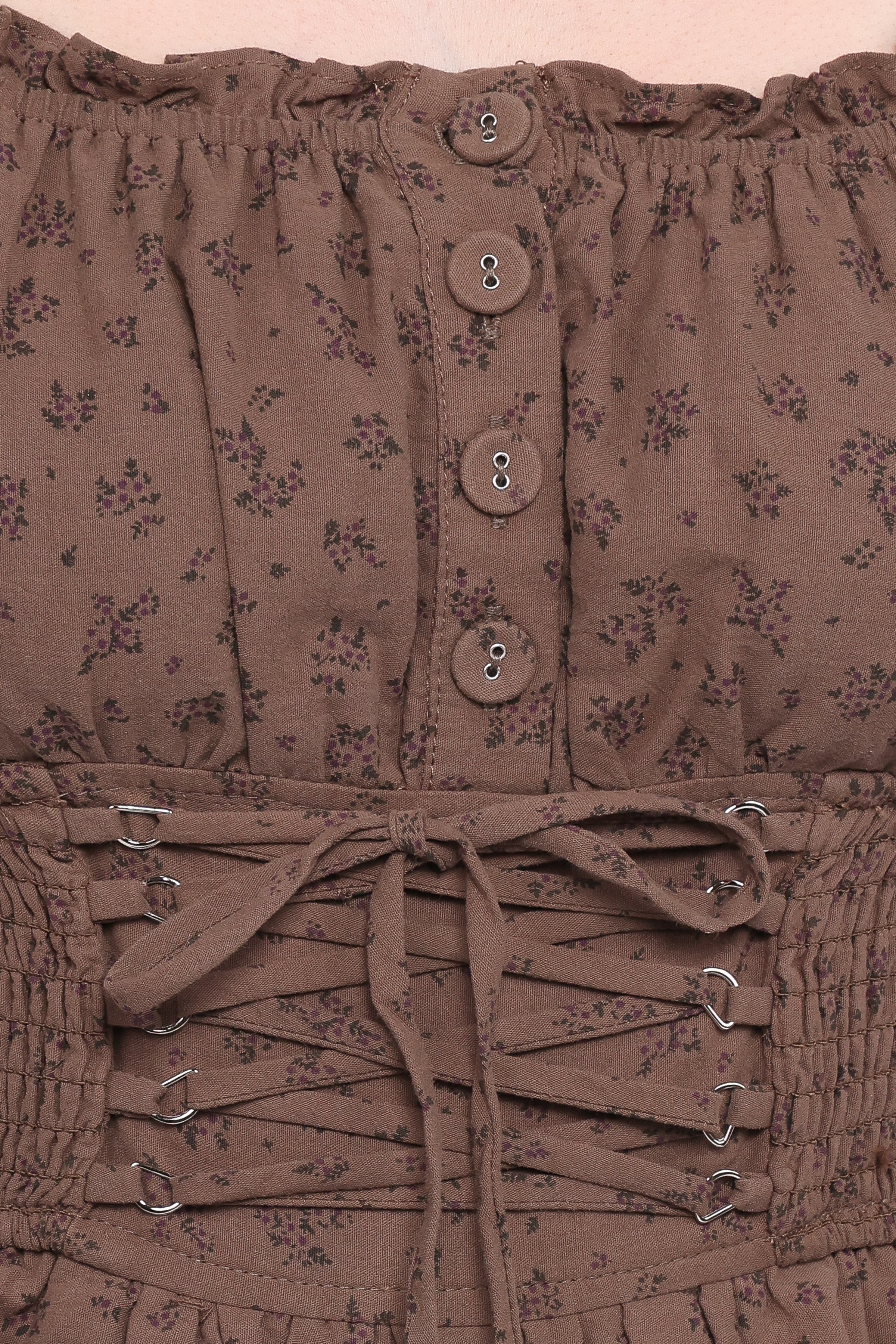 PLAYSUITS Bridget Jumpsuit - Taupe Purple Floral