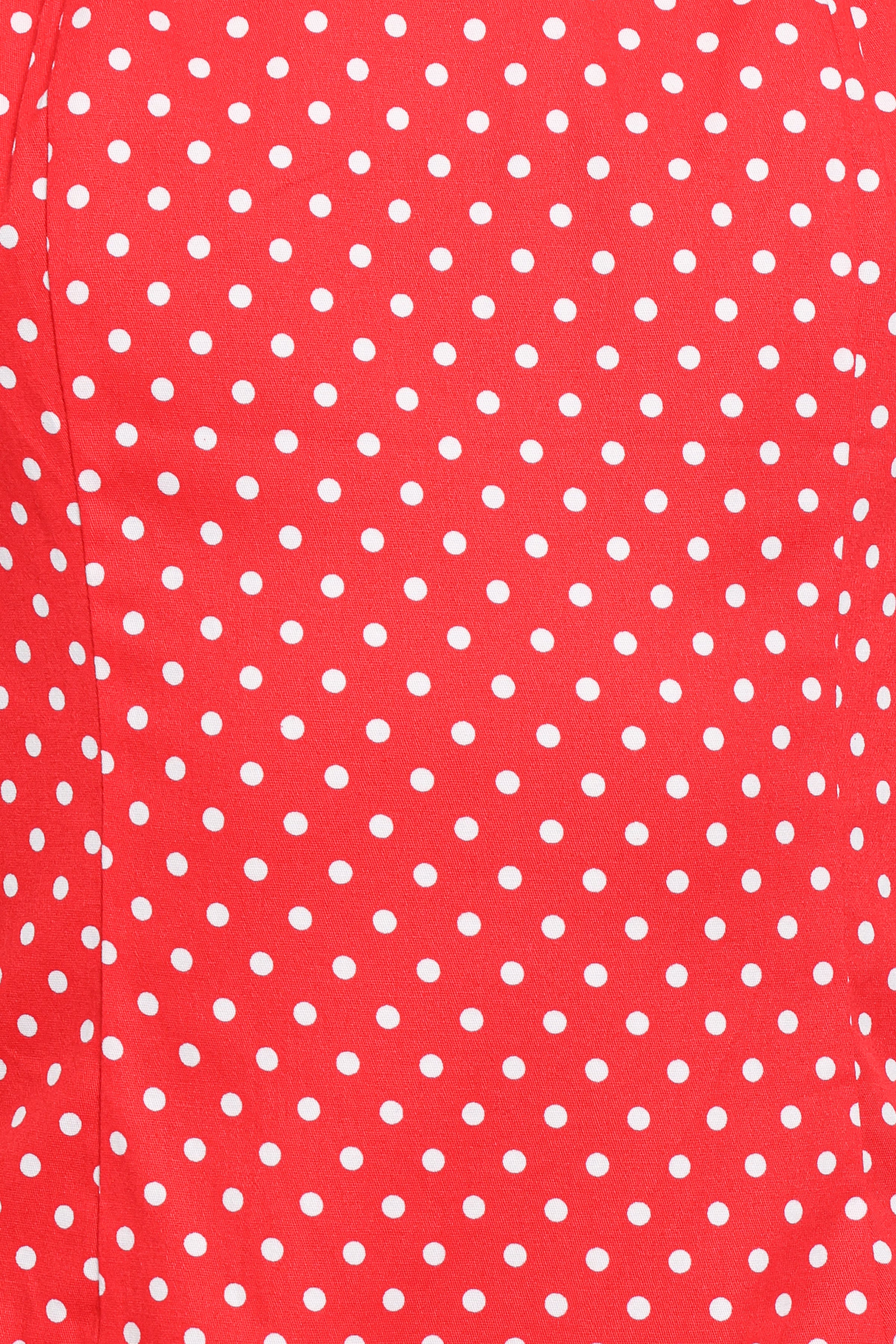 PLAYSUITS Briella Halter Neck Playsuit - Red White Polka Dot