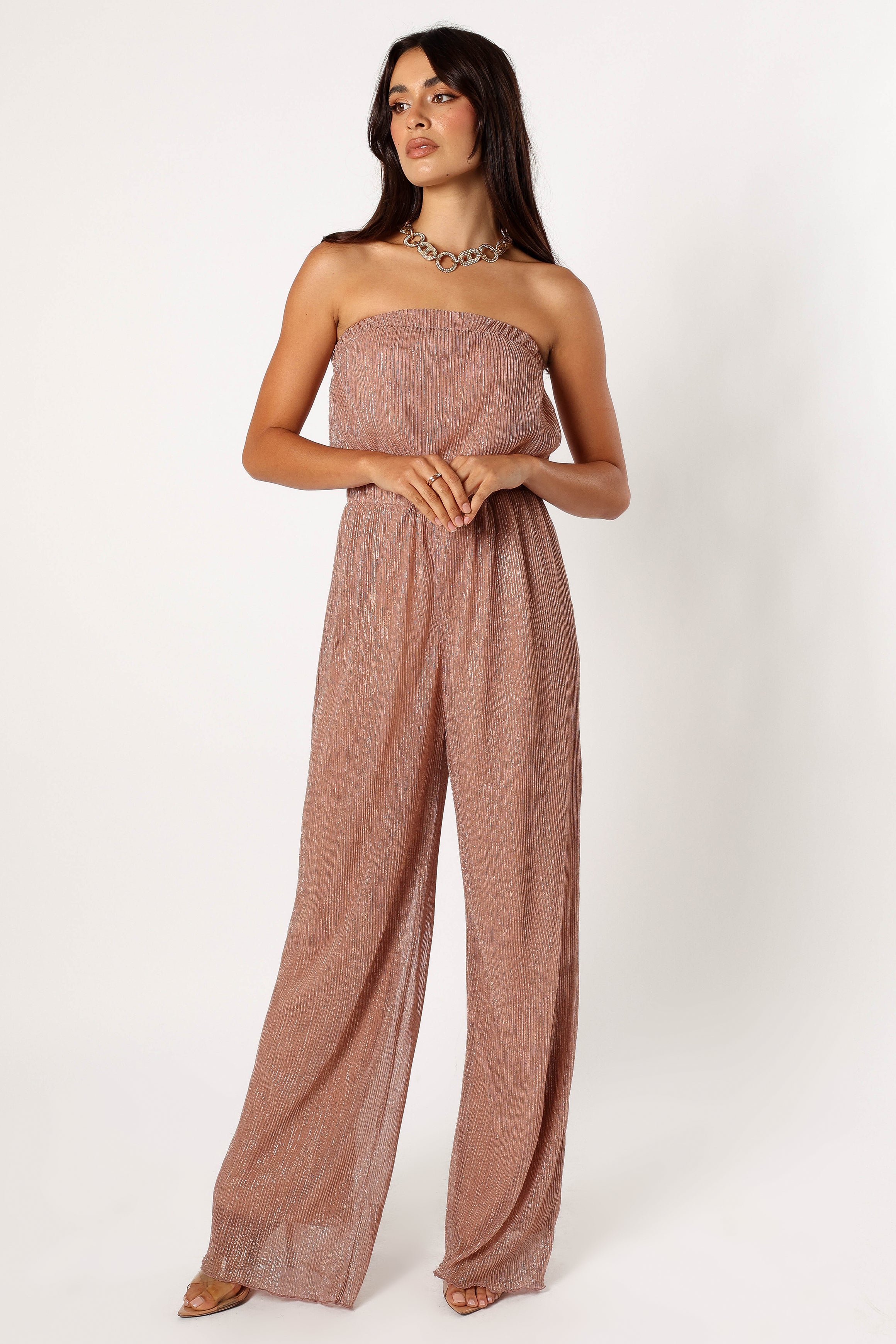 PLAYSUITS @Callie Jumpsuit - Rose Gold