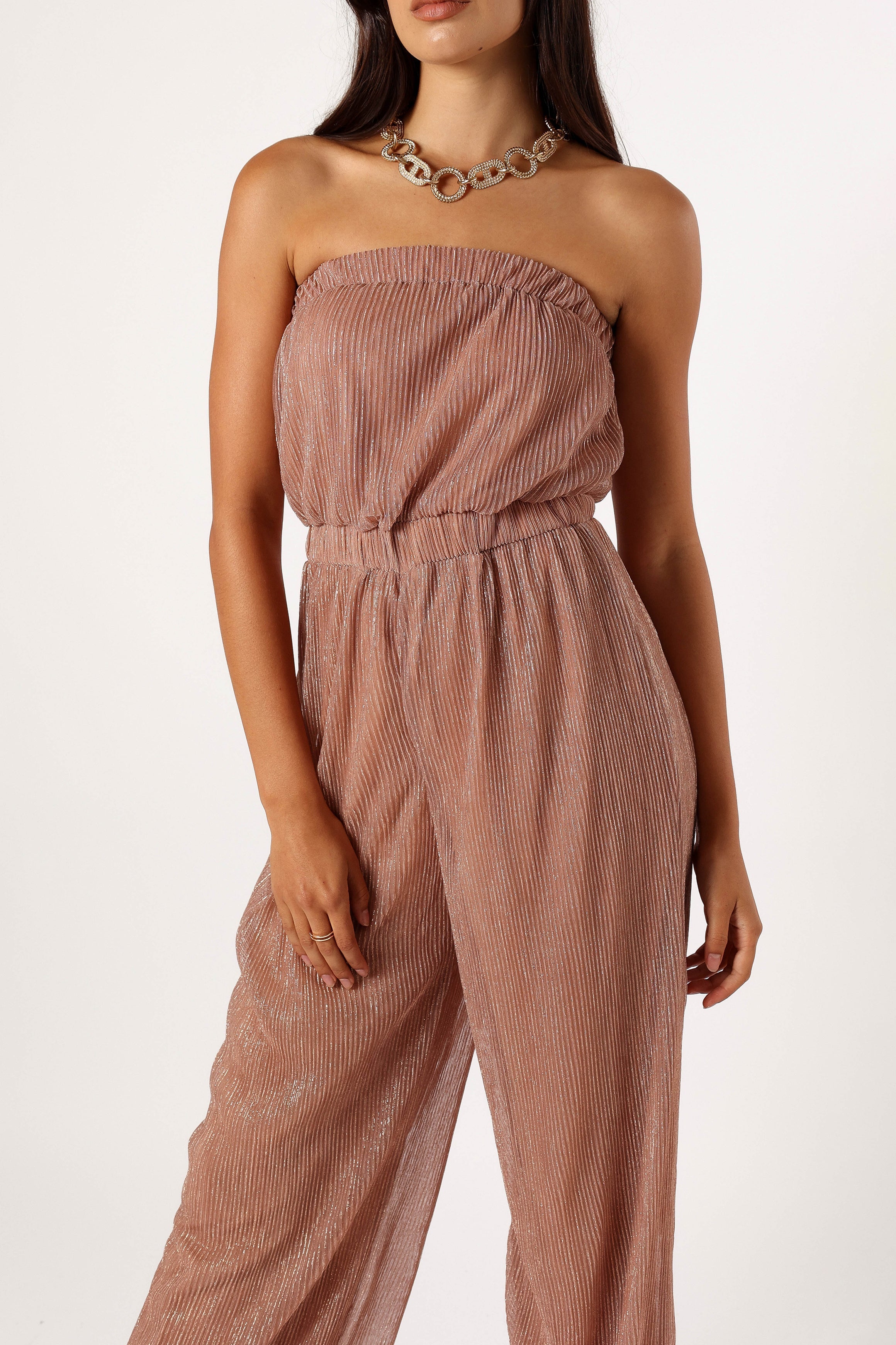 PLAYSUITS @Callie Jumpsuit - Rose Gold