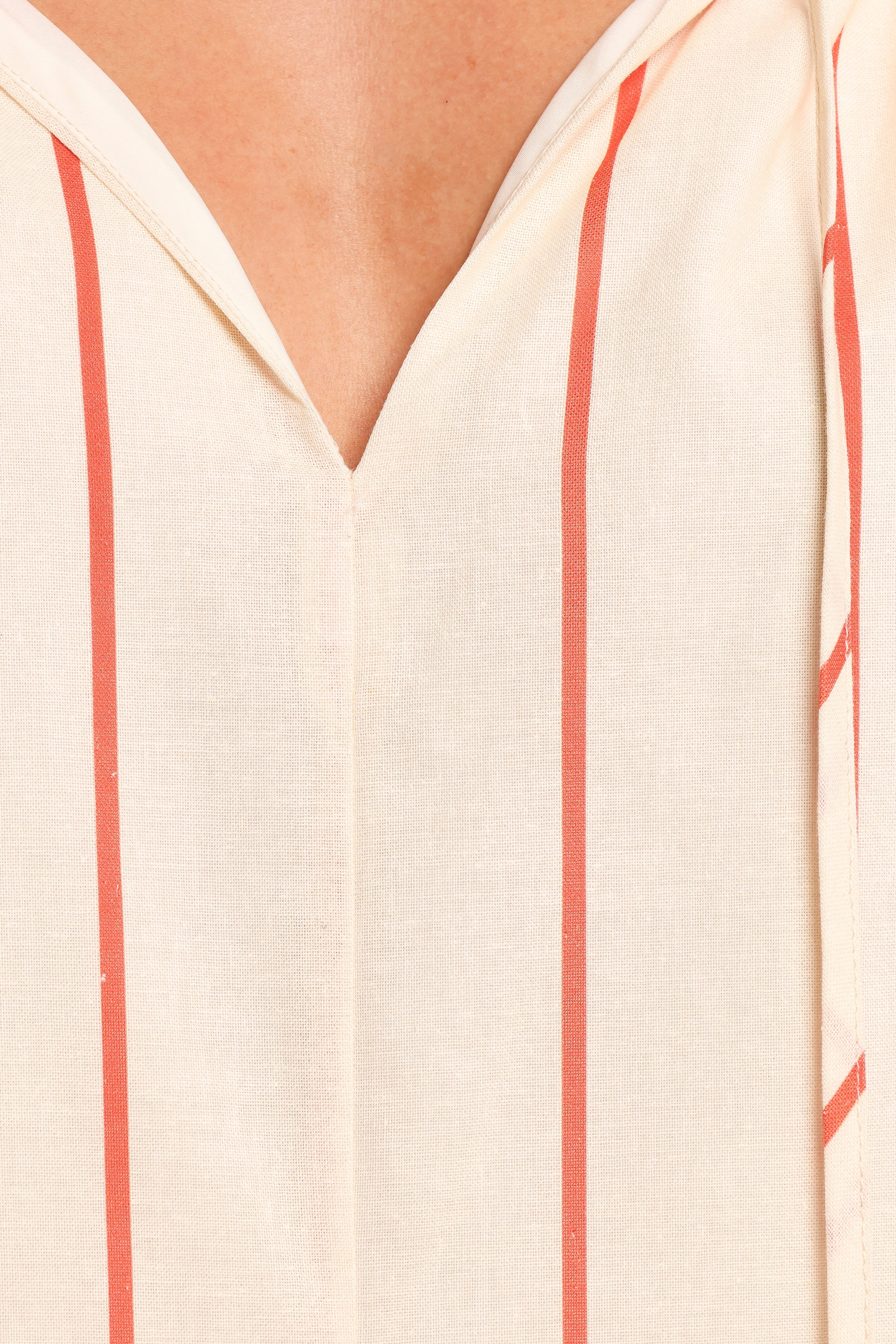 PLAYSUITS Carina Striped Playsuit - Red Stripe