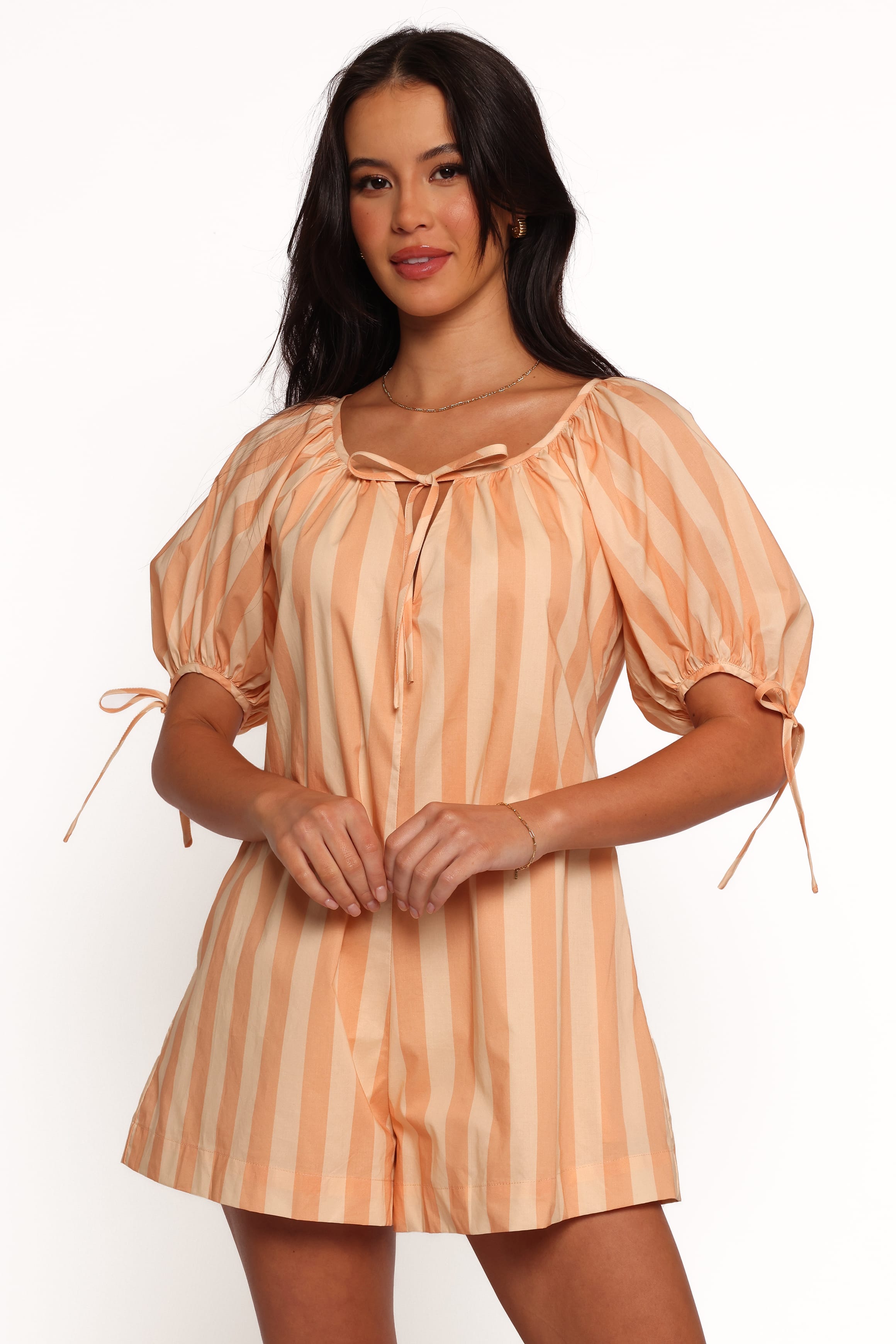 PLAYSUITS Carina Striped Playsuit - Terracotta Stripe