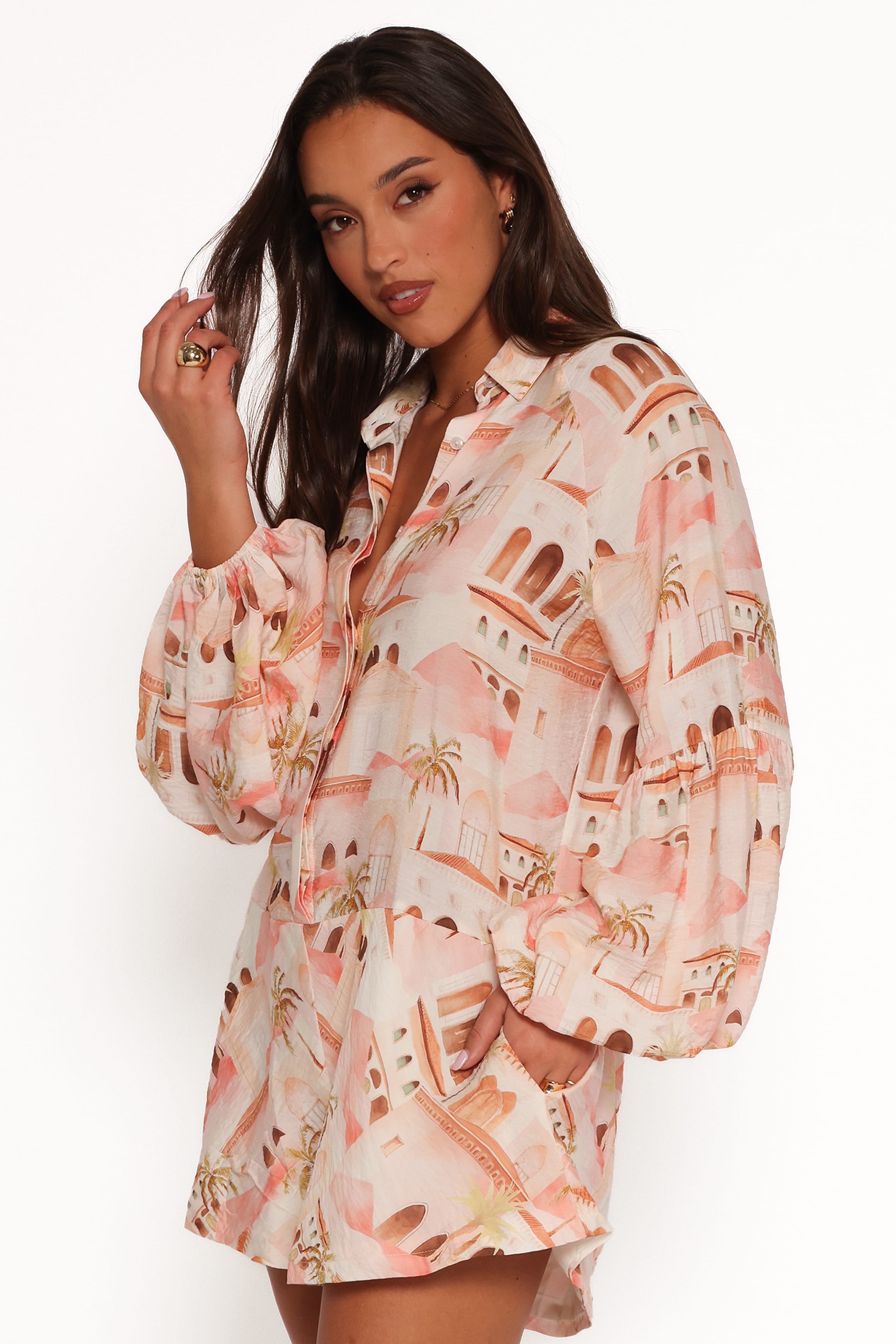 PLAYSUITS Cowper Playsuit - Tan Print