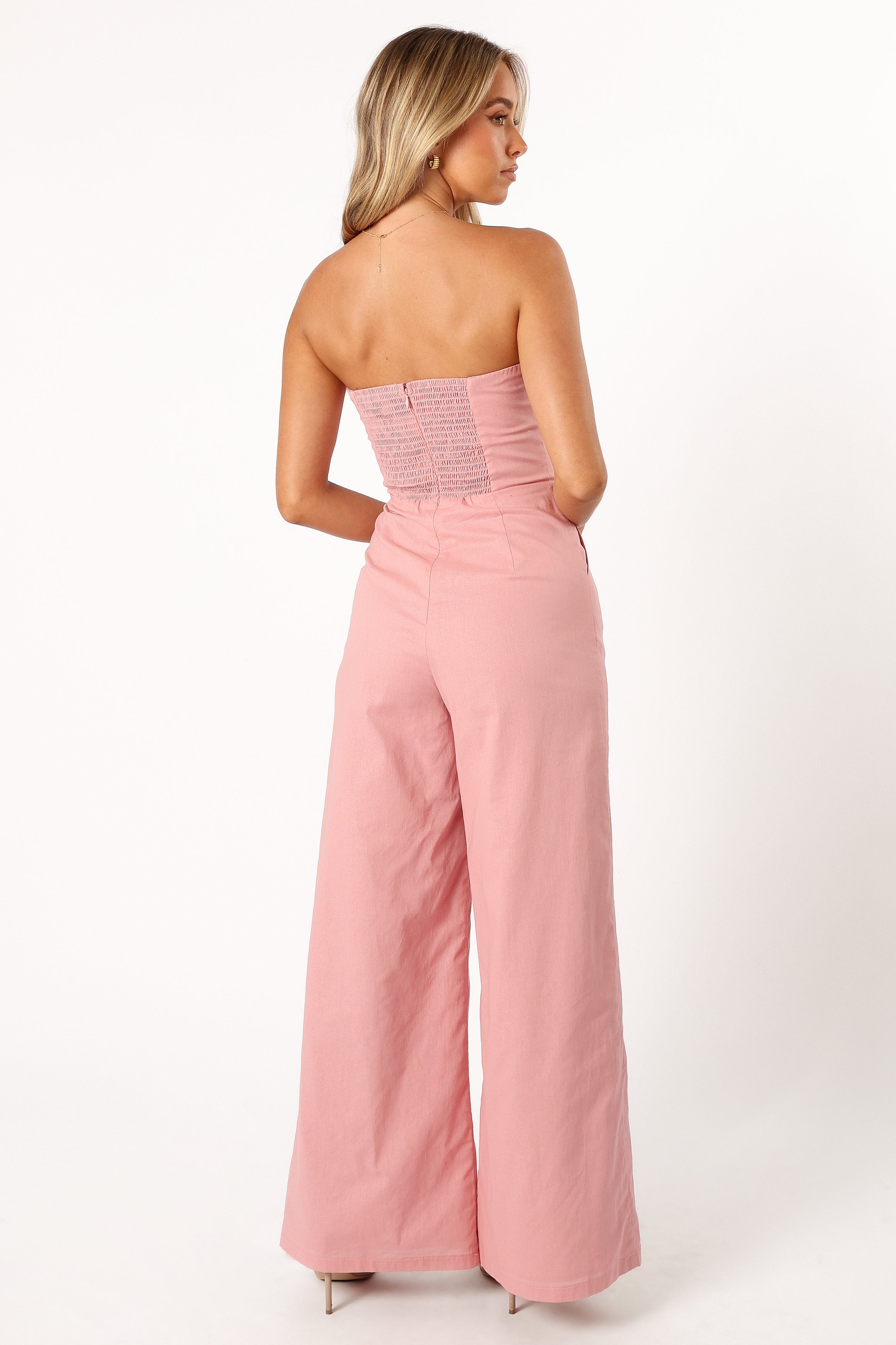 PLAYSUITS @Daisy Strapless Jumpsuit - Dusty Rose (Hold for Modern Romance)