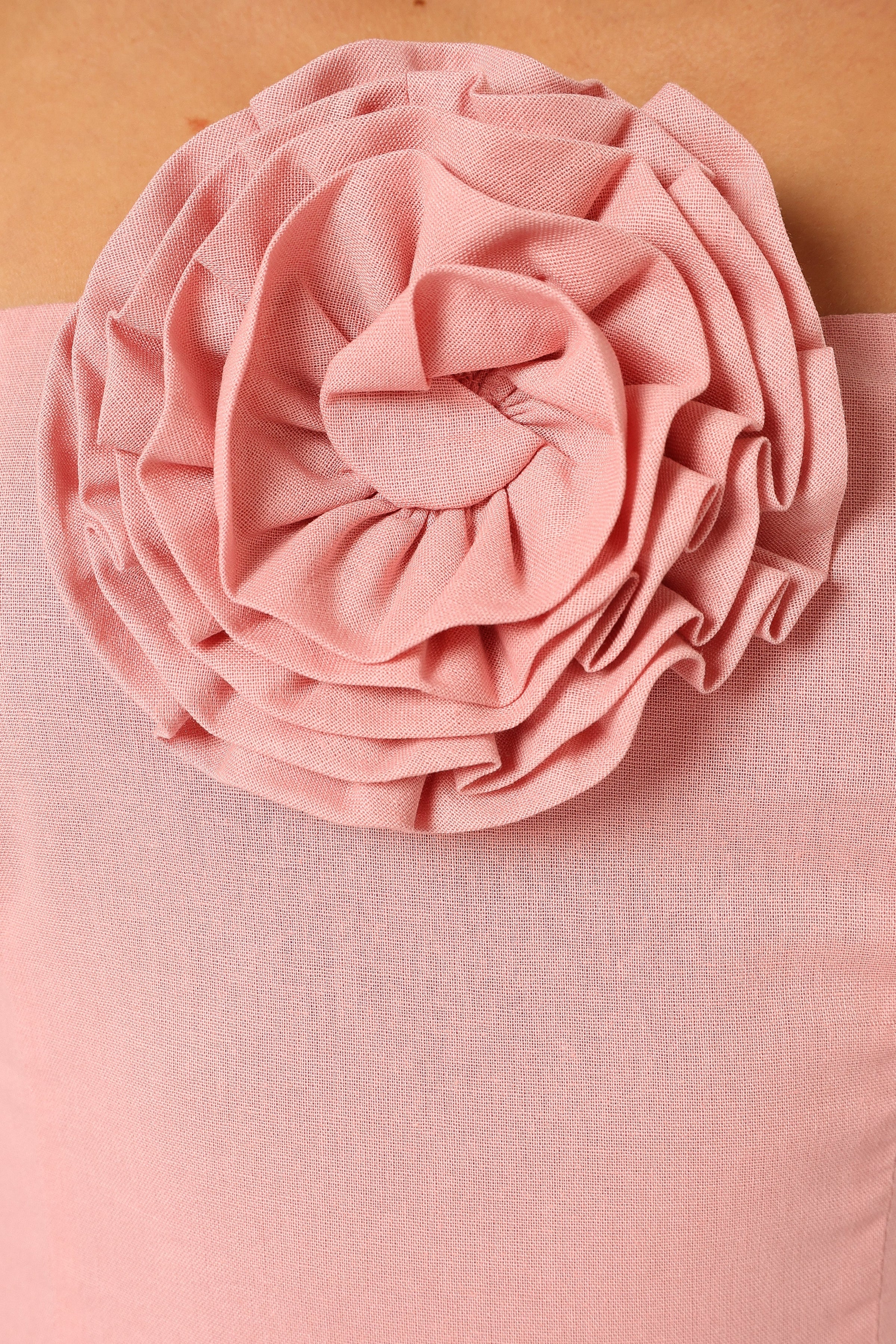 PLAYSUITS @Daisy Strapless Jumpsuit - Dusty Rose (Hold for Modern Romance)