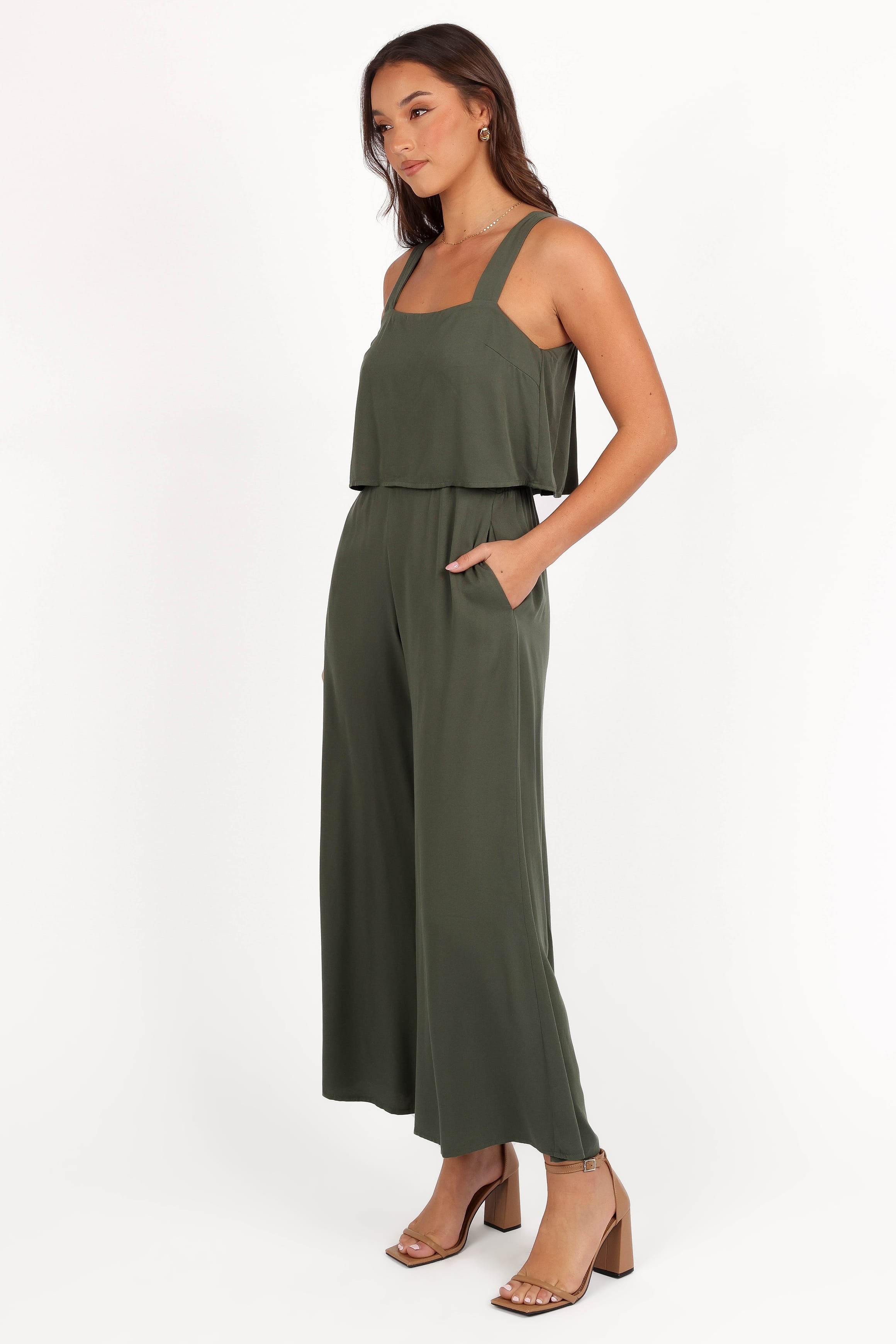 PLAYSUITS Delia Jumpsuit - Khaki