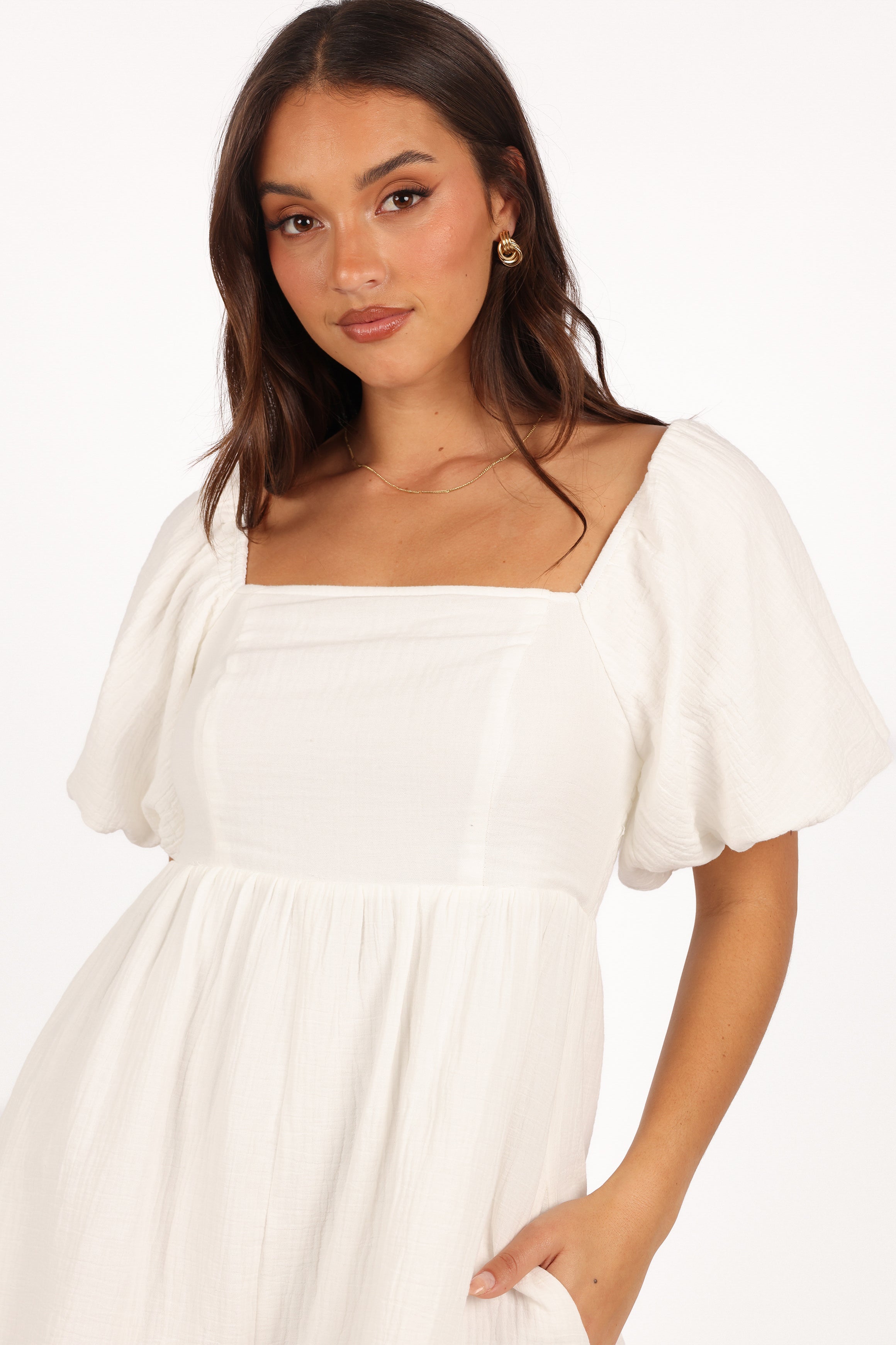 PLAYSUITS Elise Romper - White