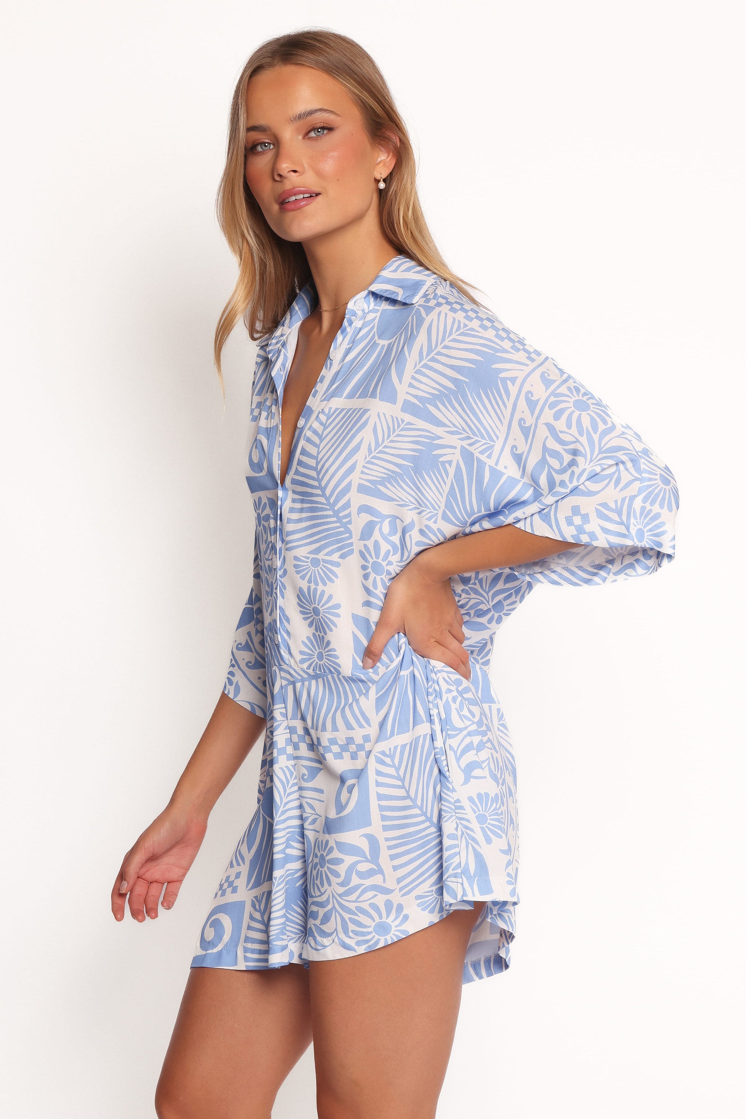 PLAYSUITS Ellisa Playsuit - Blue Floral