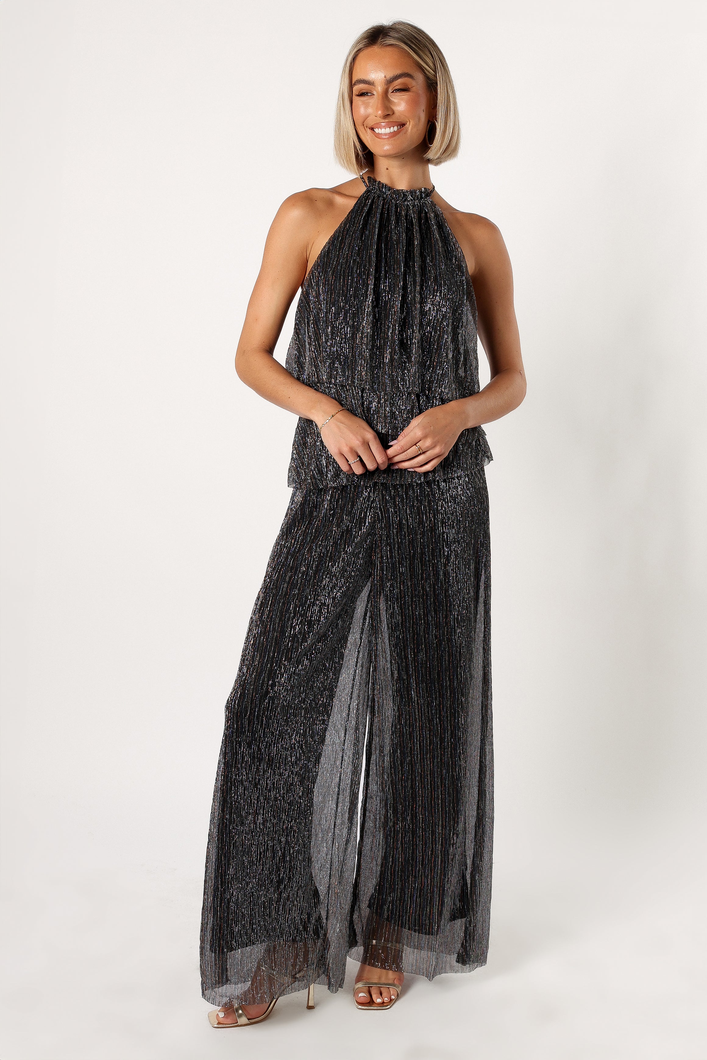 PLAYSUITS @Elly Halter Jumpsuit - Black