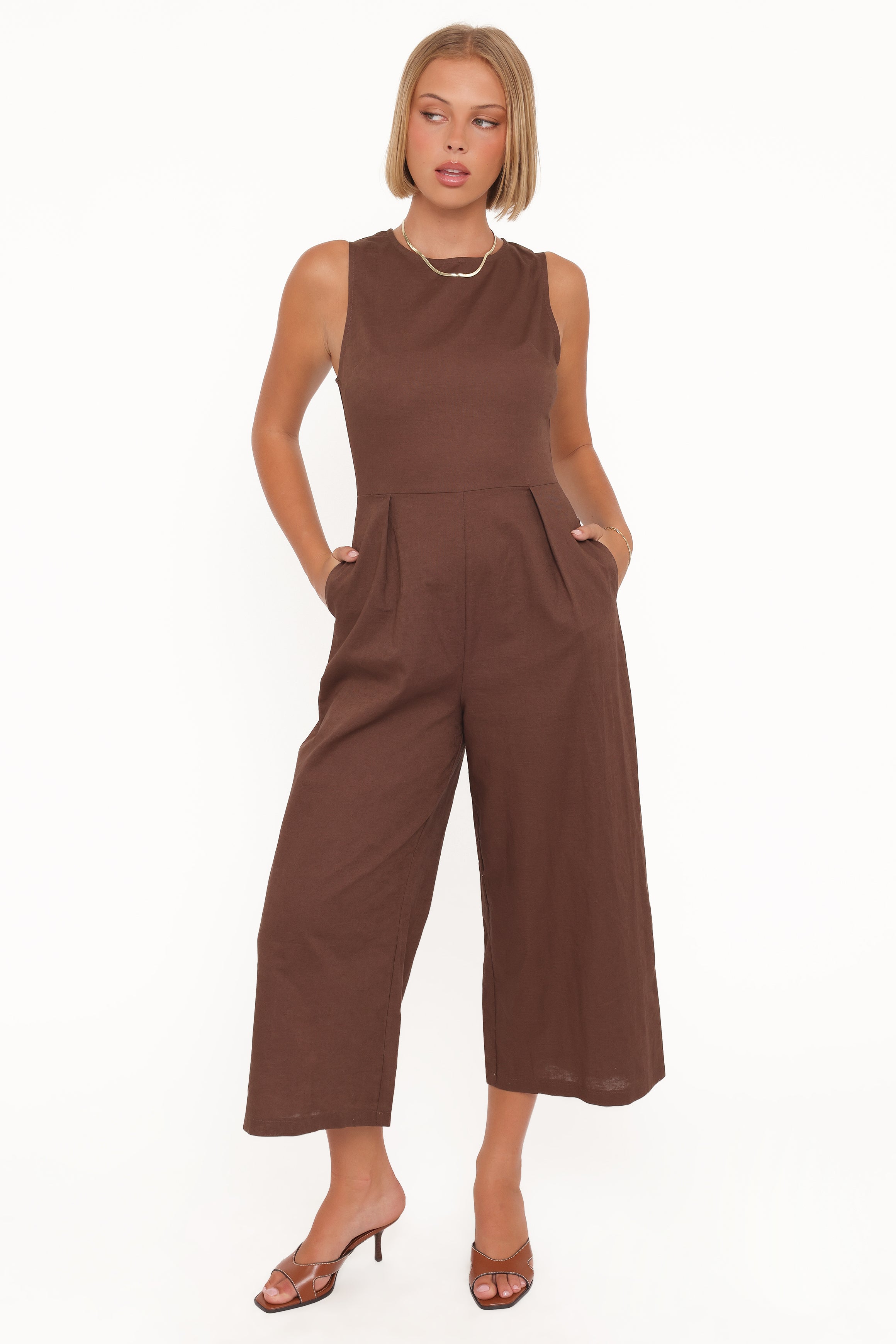 PLAYSUITS Ester Jumpsuit - Chocolate
