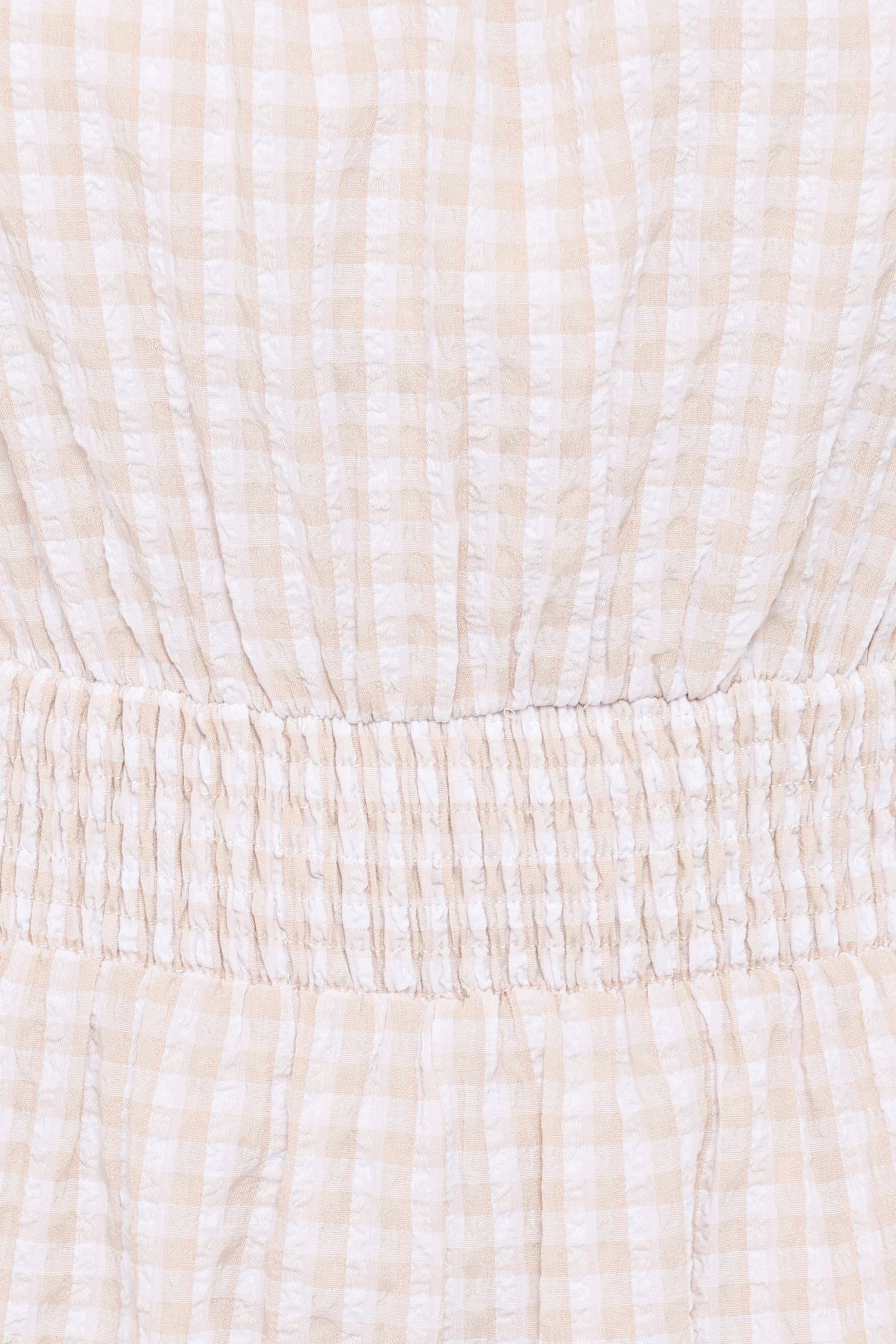 PLAYSUITS Felicity Playsuit - Beige Gingham
