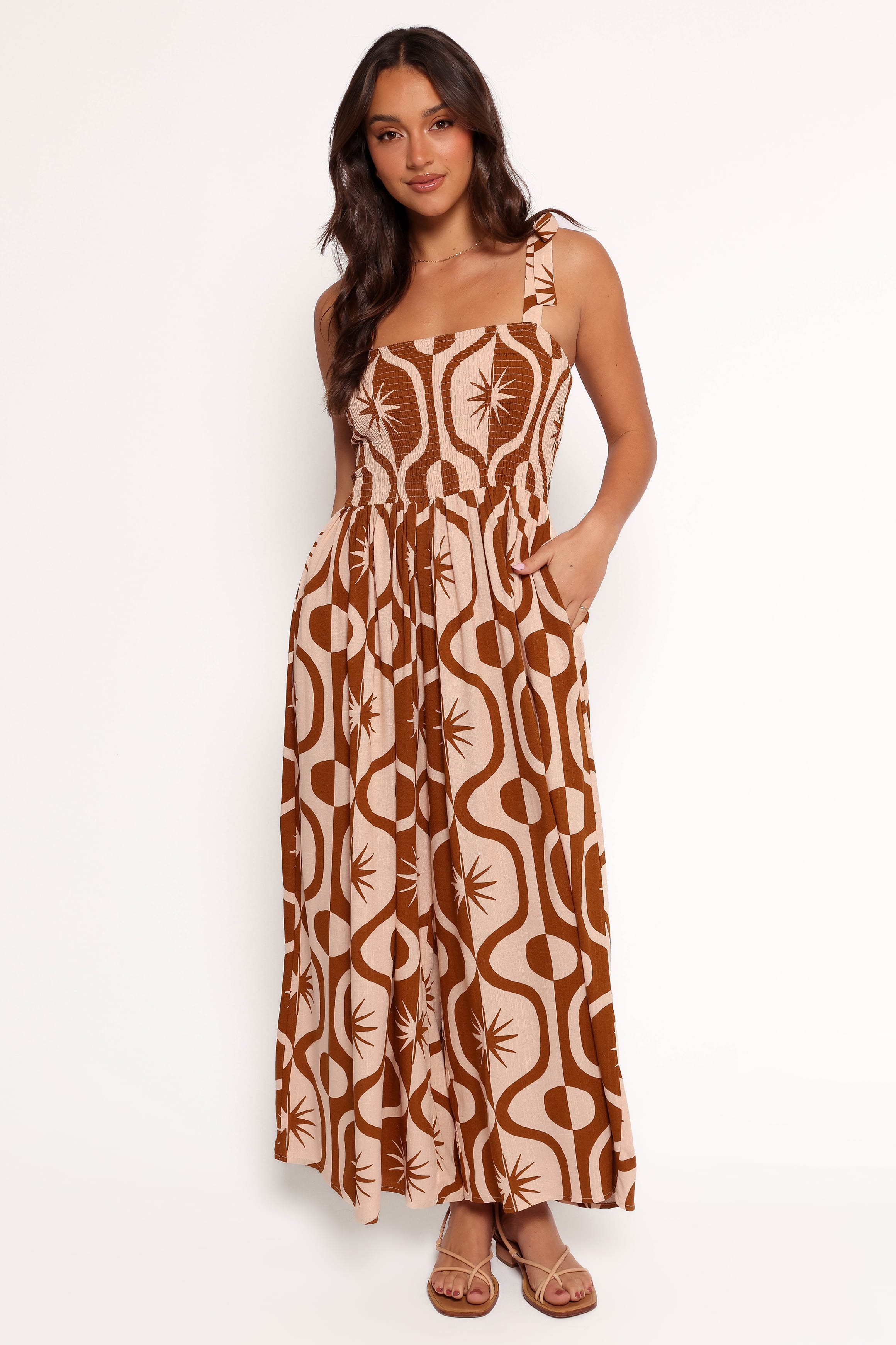 PLAYSUITS Ginelle Jumpsuit - Tan Print