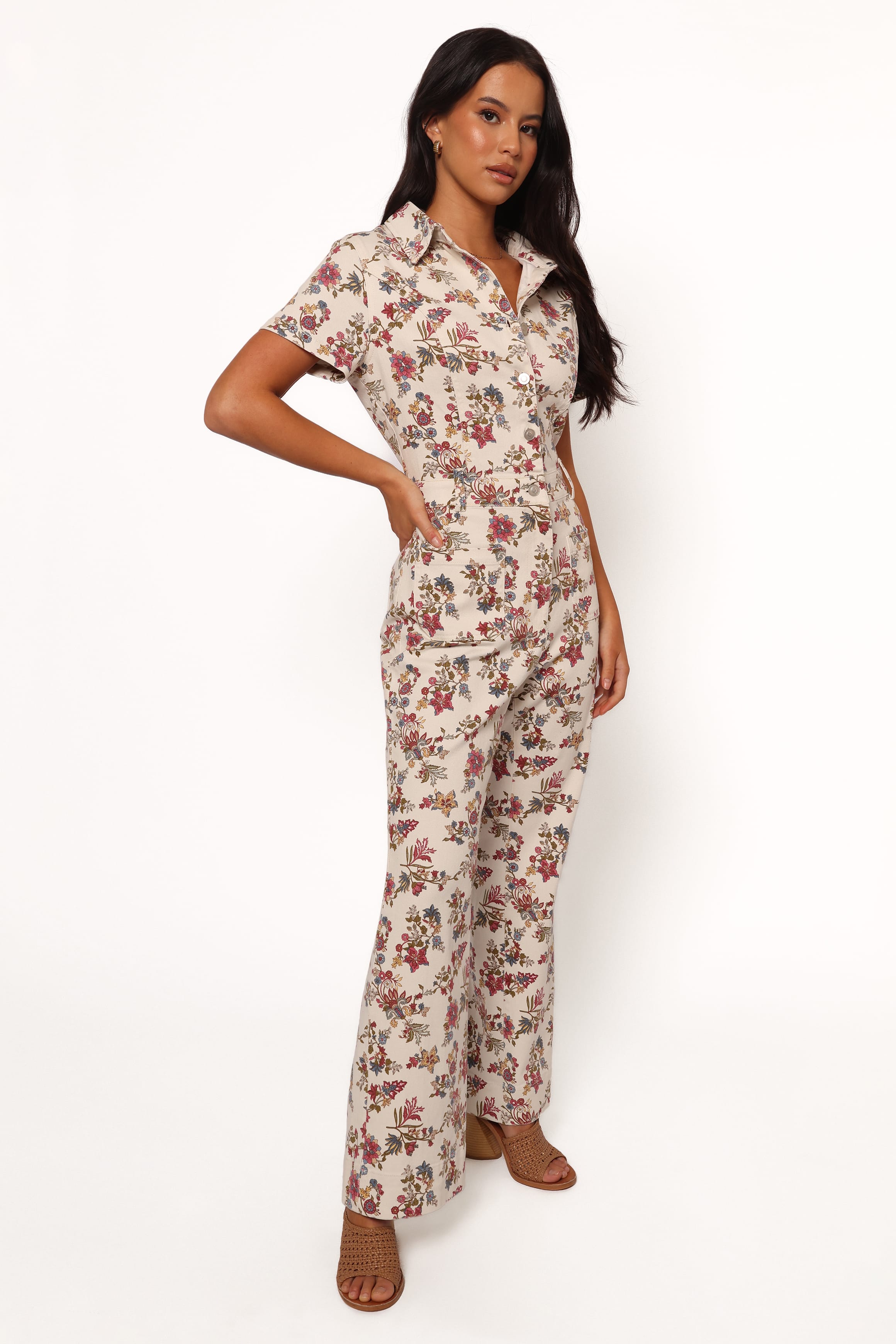 PLAYSUITS Gisel Jumpsuit - Ivory Multi