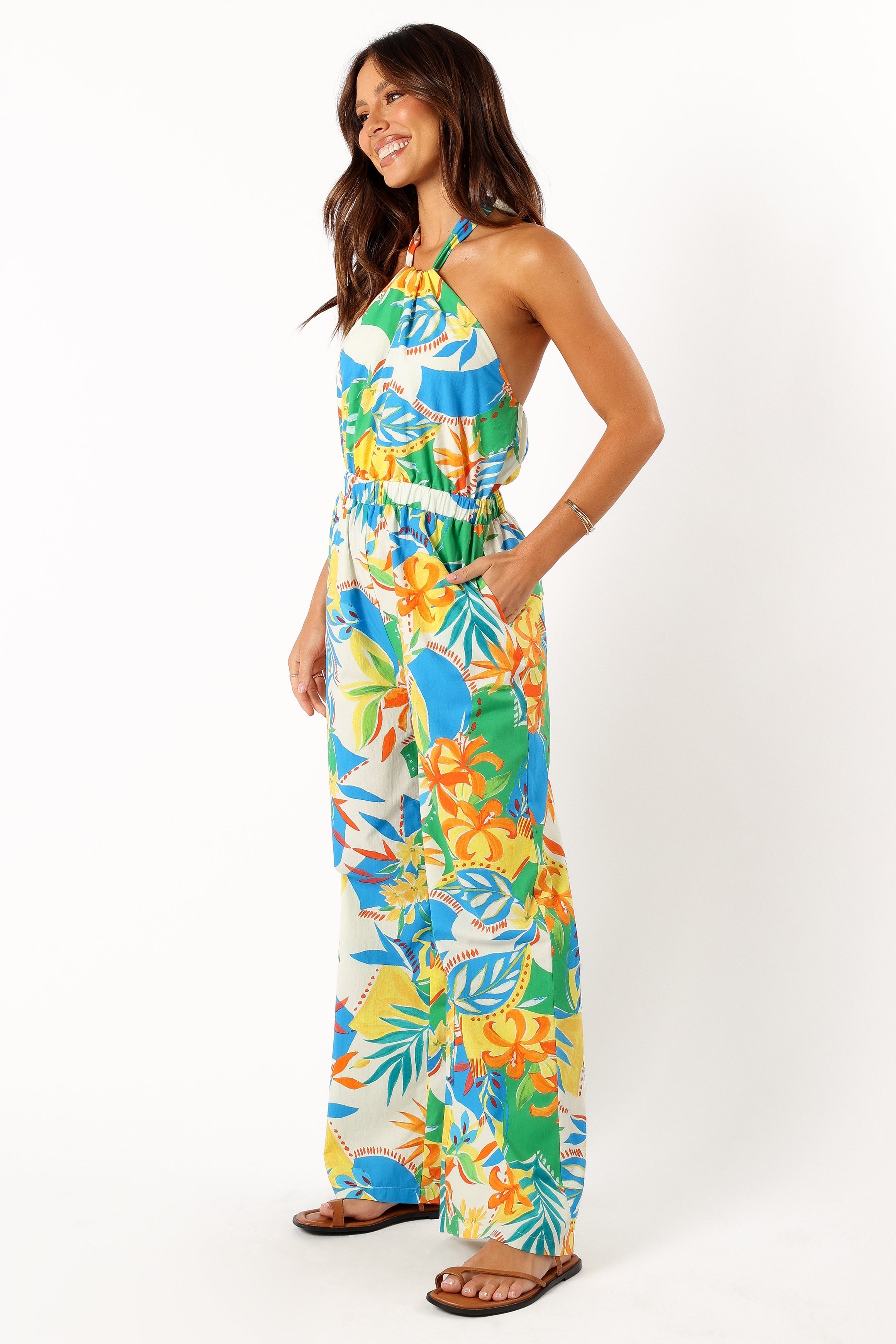 PLAYSUITS @Harriet Halter Jumpsuit - Malta Print
