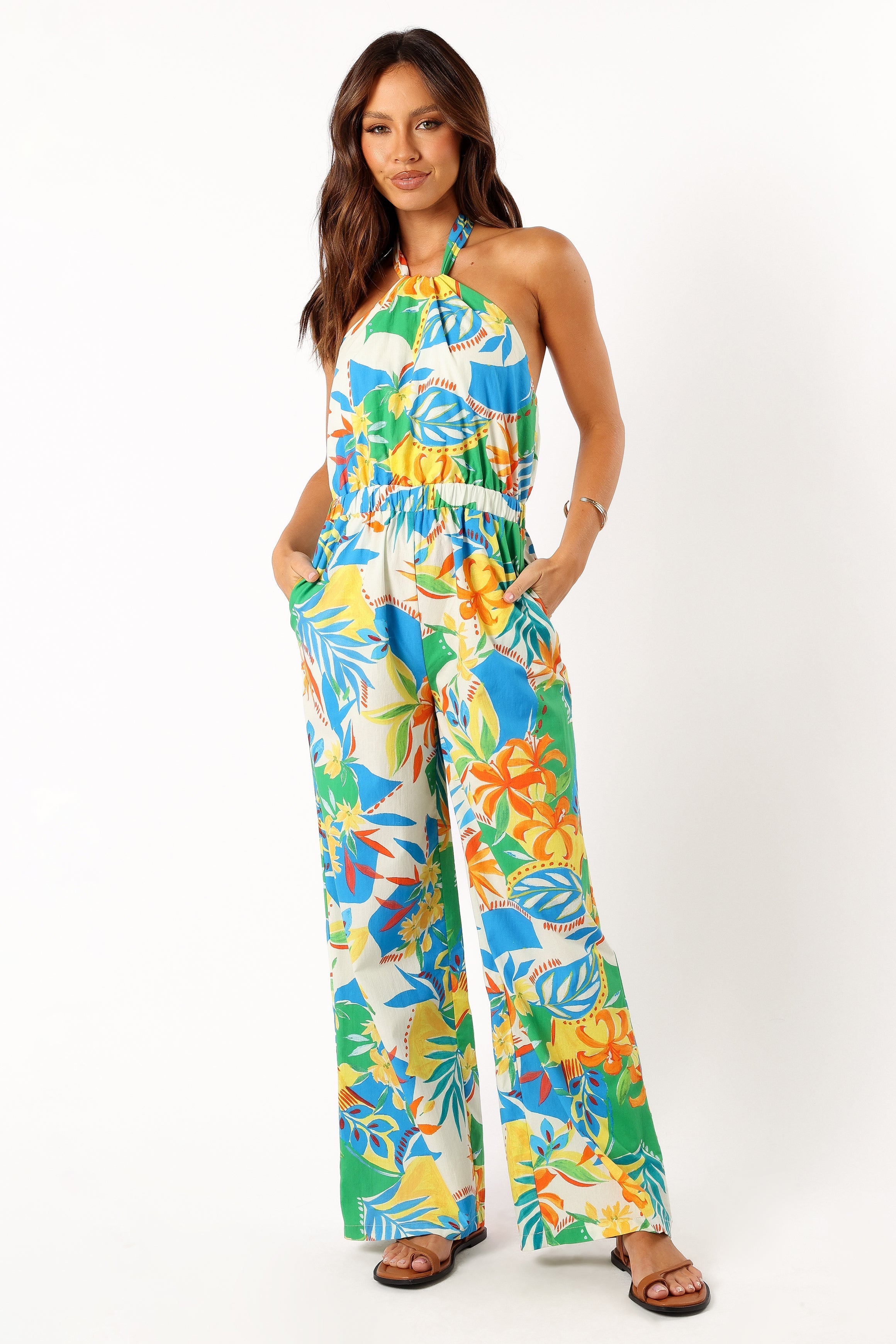 PLAYSUITS @Harriet Halter Jumpsuit - Malta Print