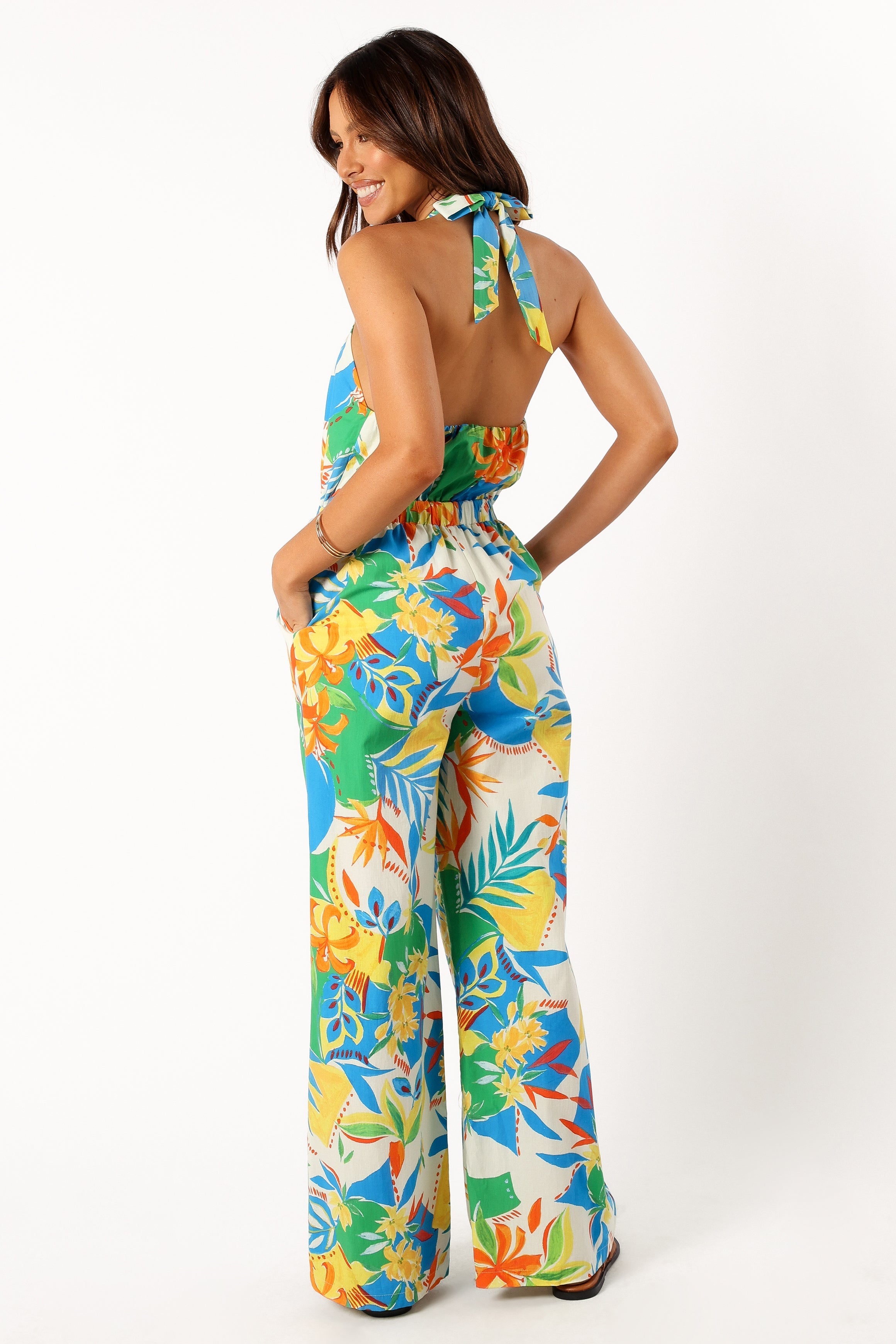 PLAYSUITS @Harriet Halter Jumpsuit - Malta Print