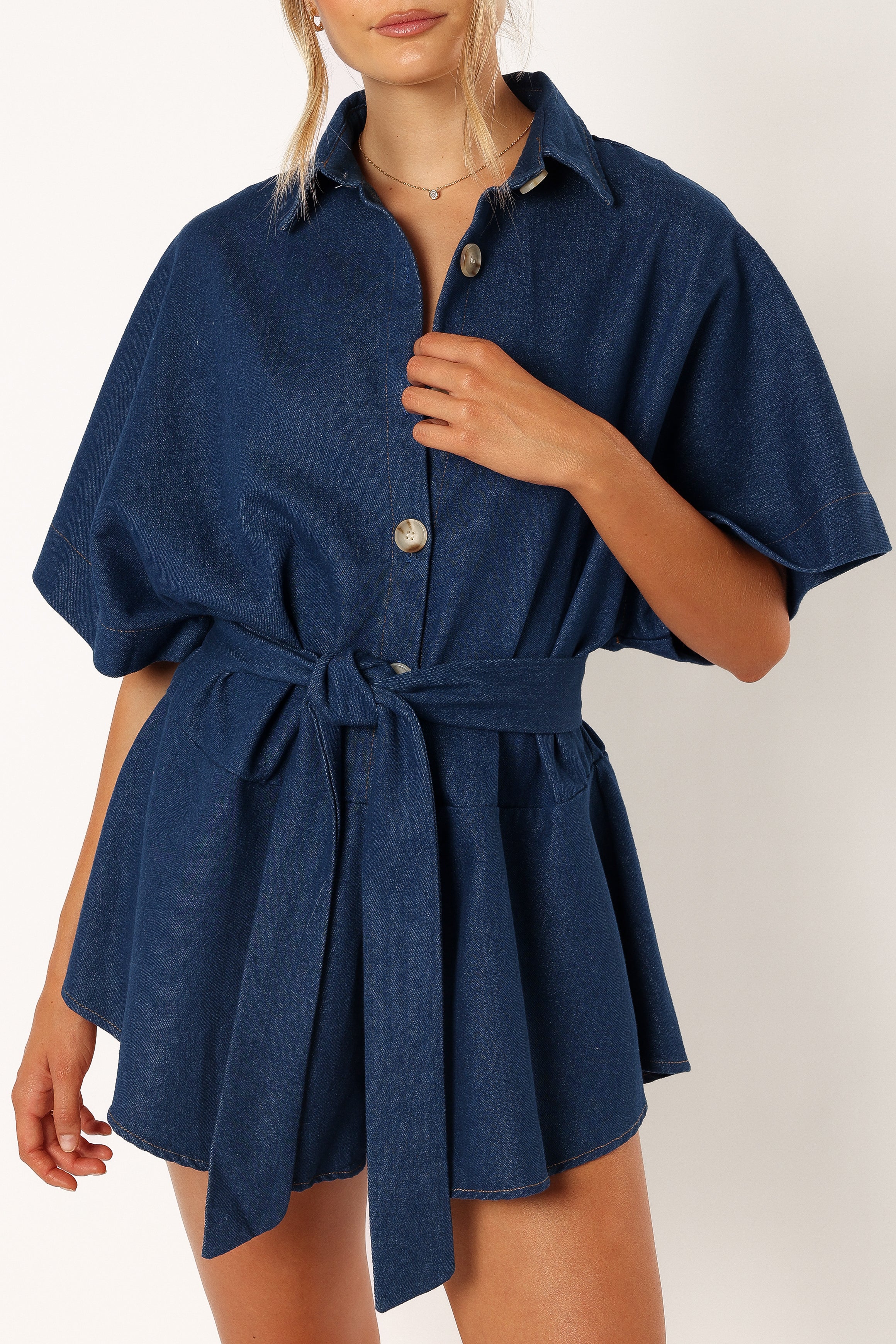 PLAYSUITS @Harriette Playsuit - Dark Denim