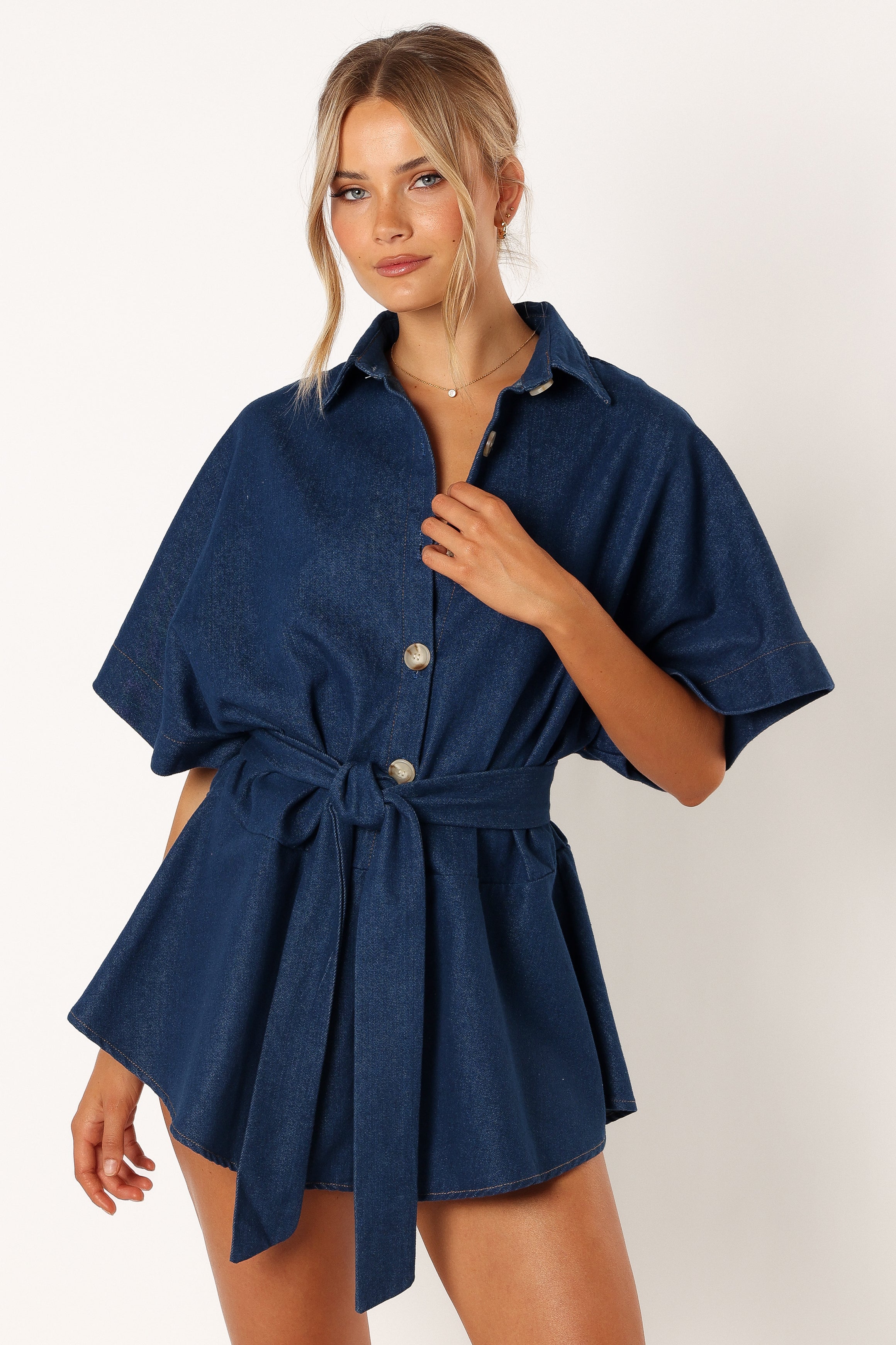 PLAYSUITS @Harriette Playsuit - Dark Denim