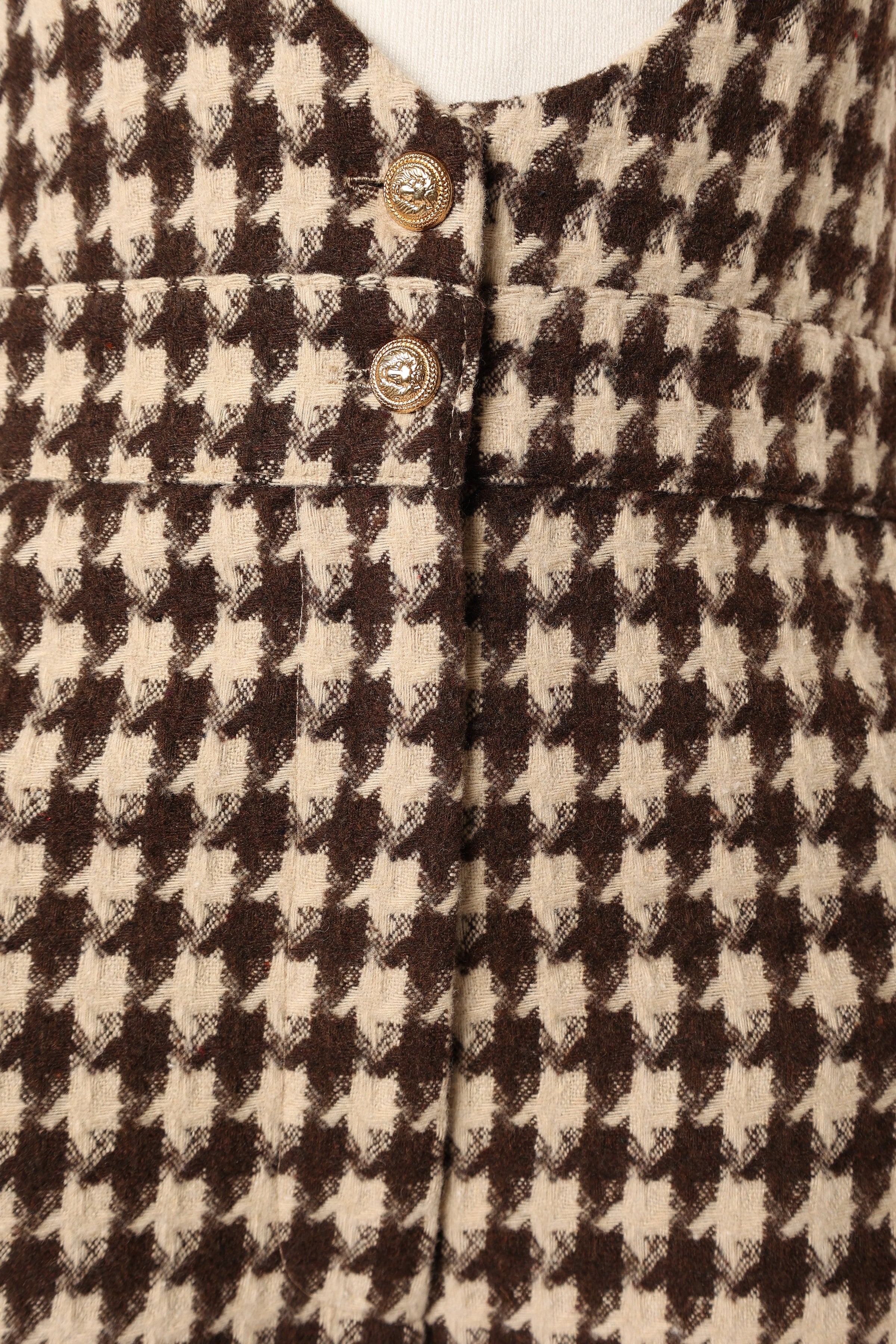 PLAYSUITS @Jackson Jumpsuit - Tan Houndstooth