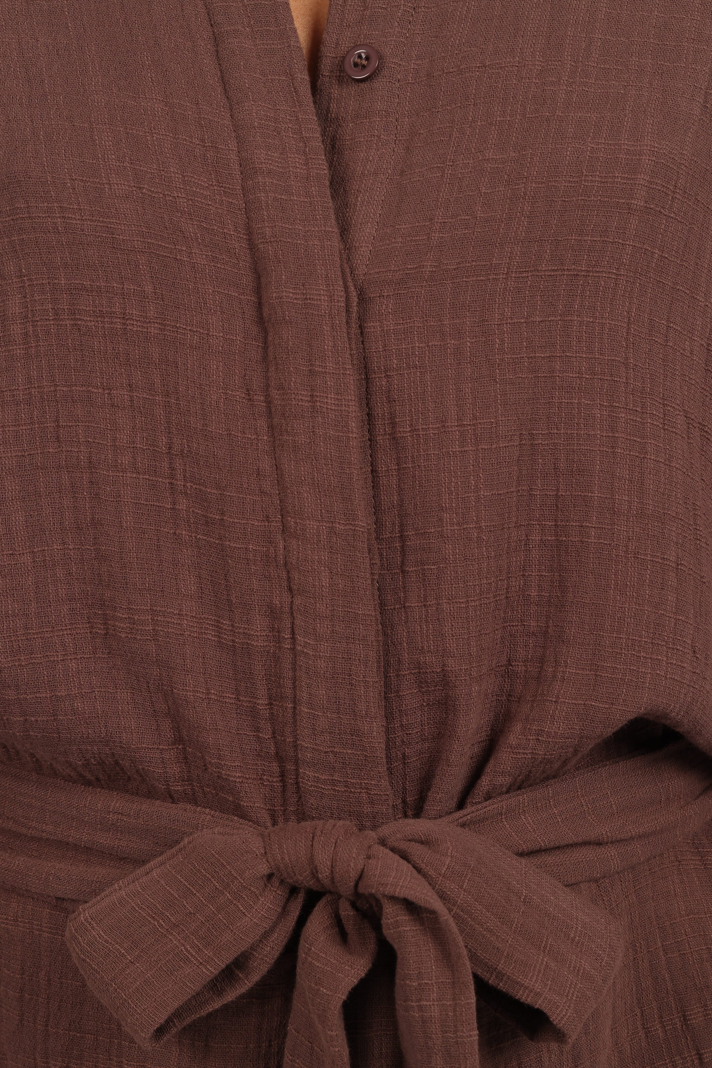 PLAYSUITS Jemmy Romper - Chocolate Brown