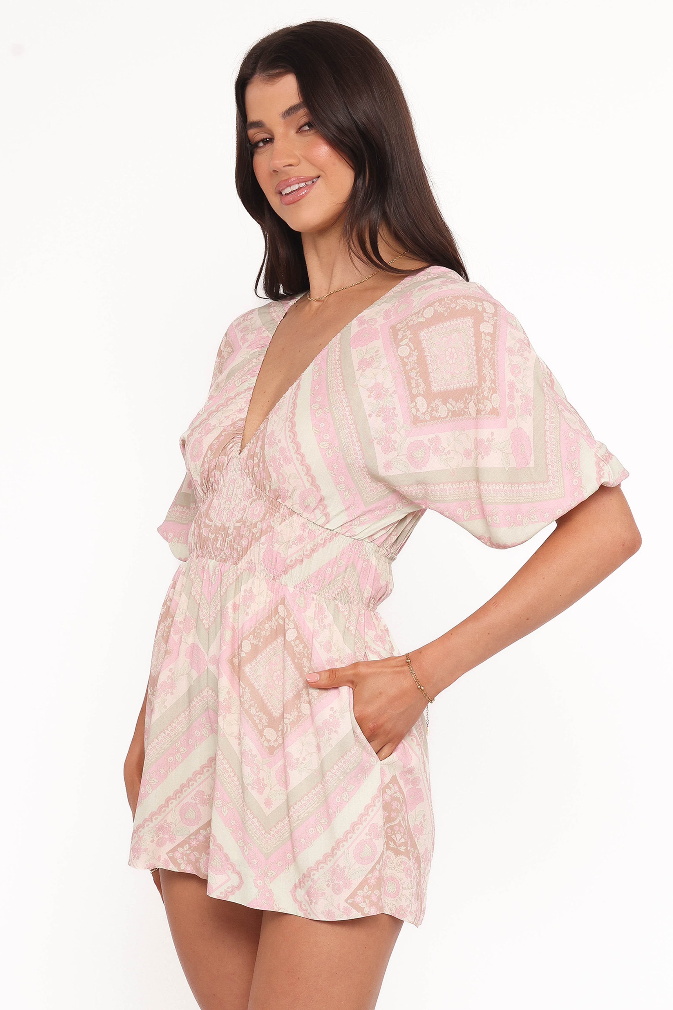 PLAYSUITS Jennifer Playsuit - Sage Paisley