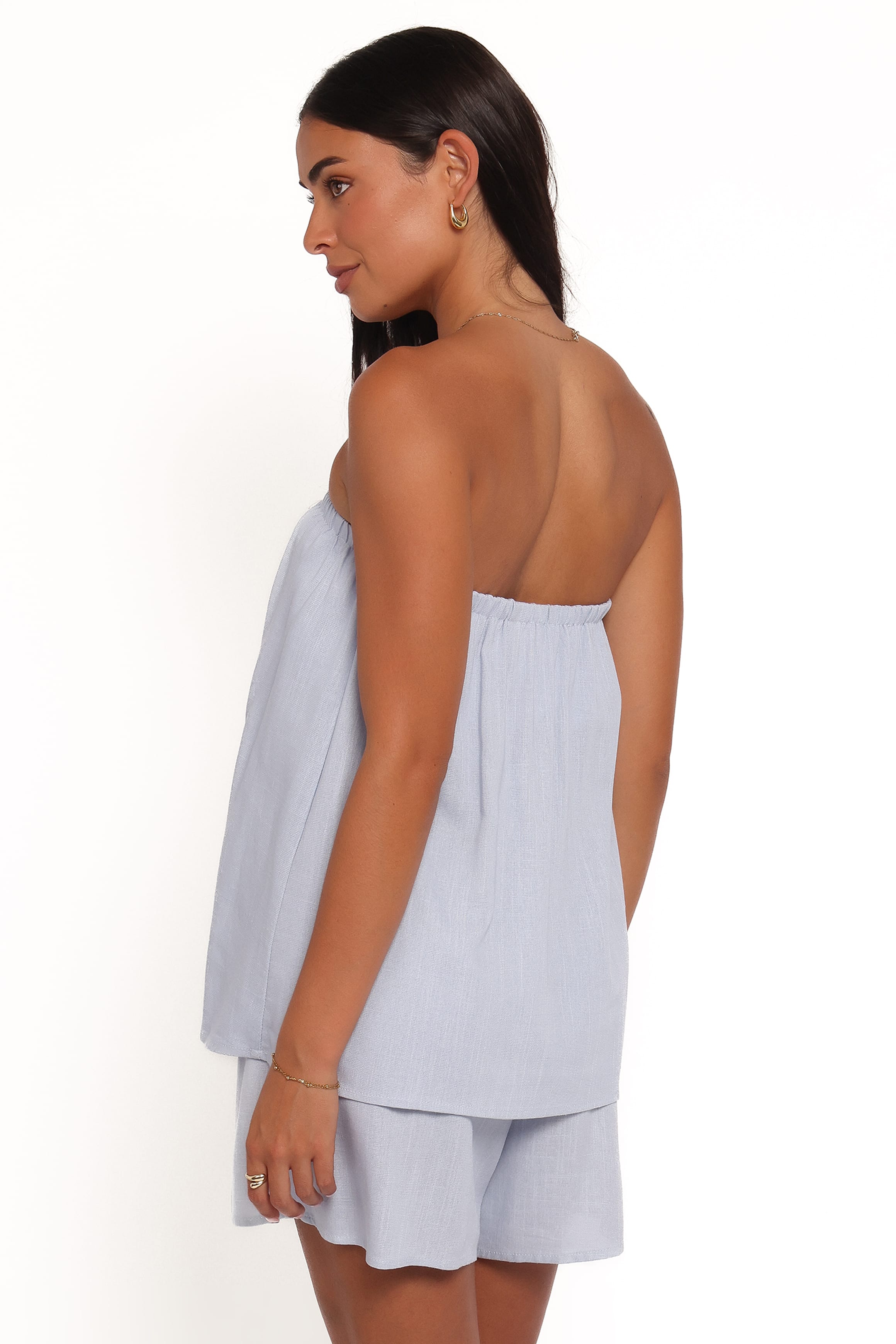 PLAYSUITS Karlen Strapless Playsuit - Robin Blue