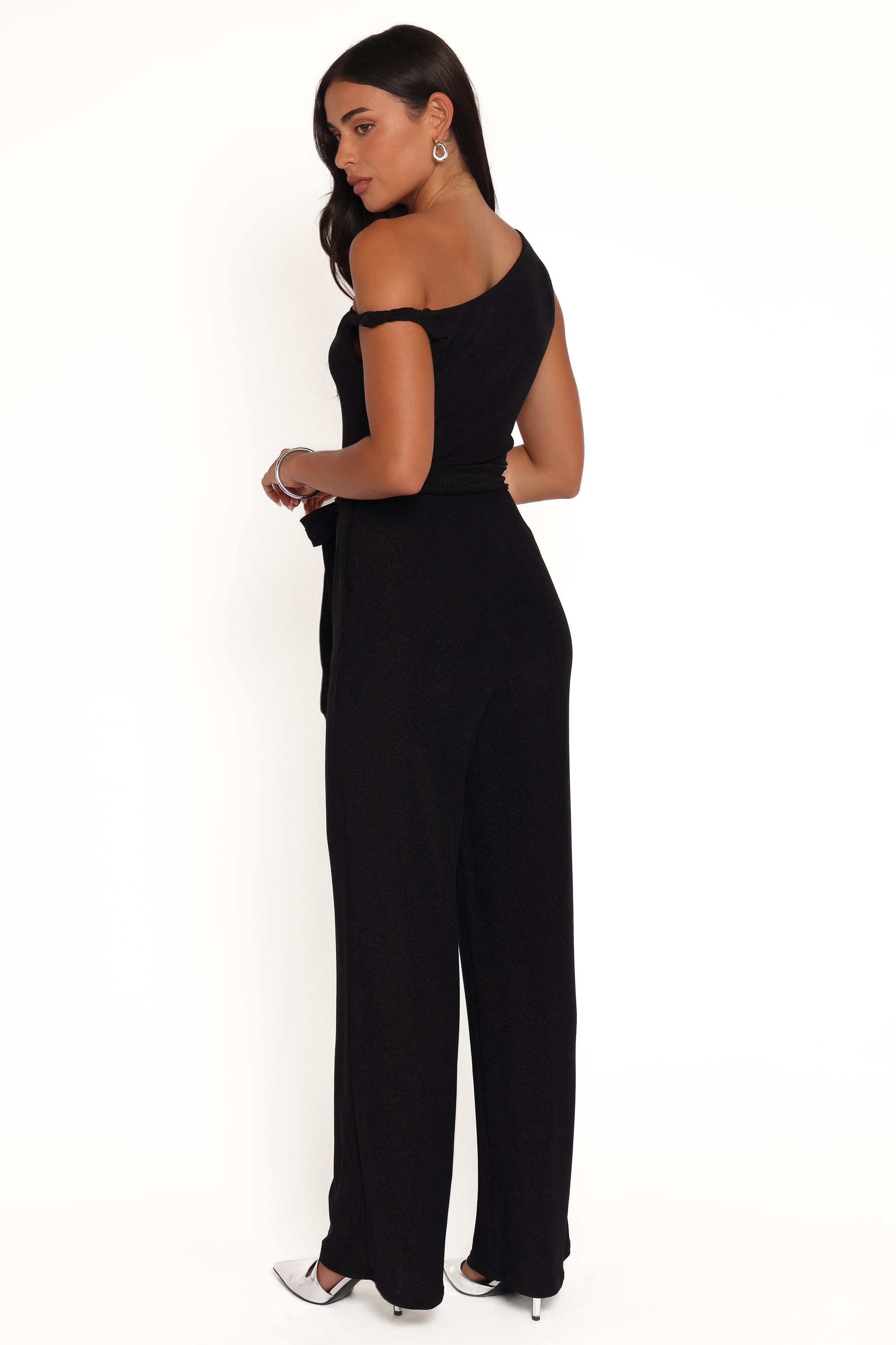 PLAYSUITS Katarina Off Shoulder Jumpsuit - Black