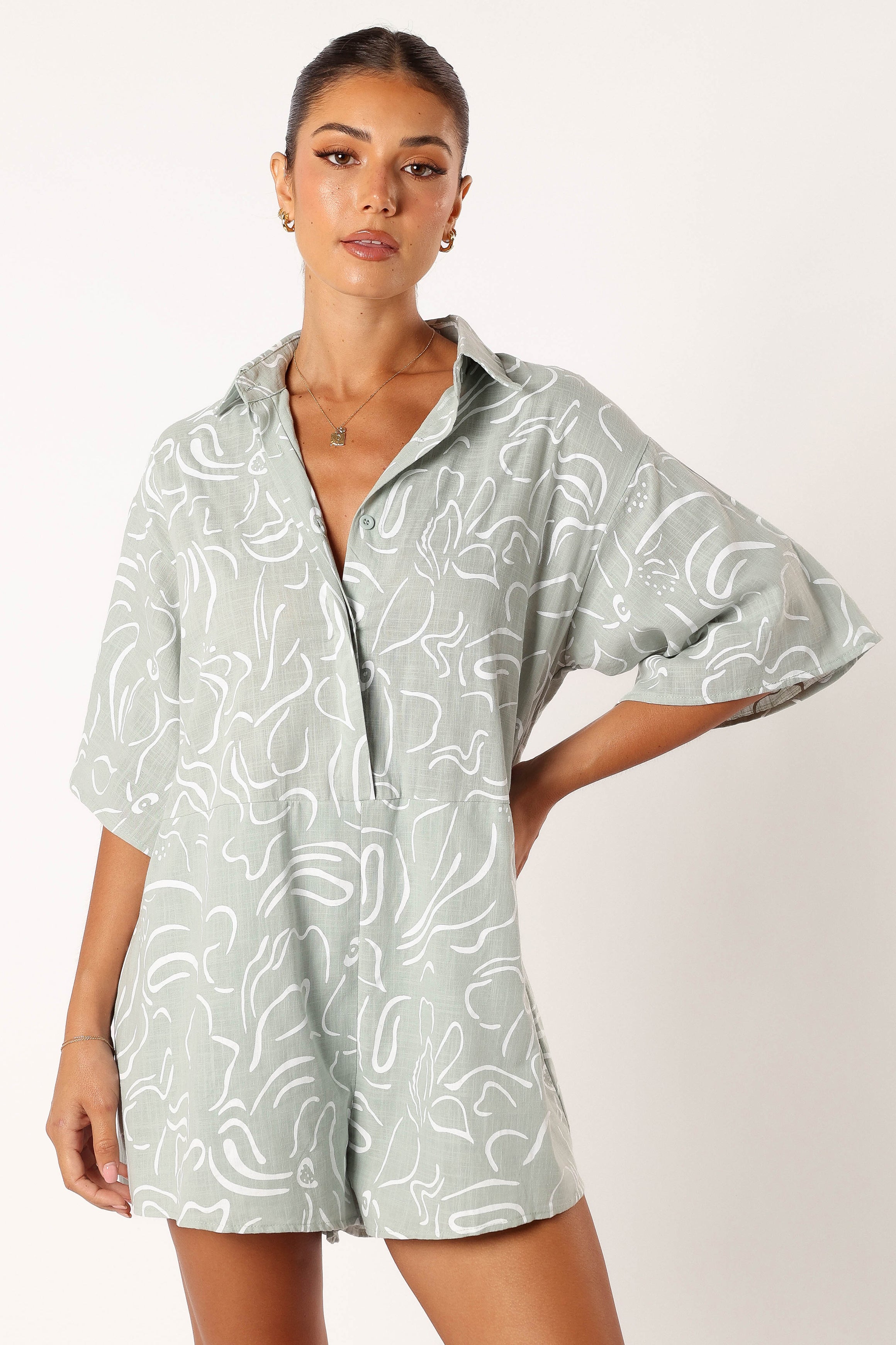 PLAYSUITS @Kellie Playsuit - Sage