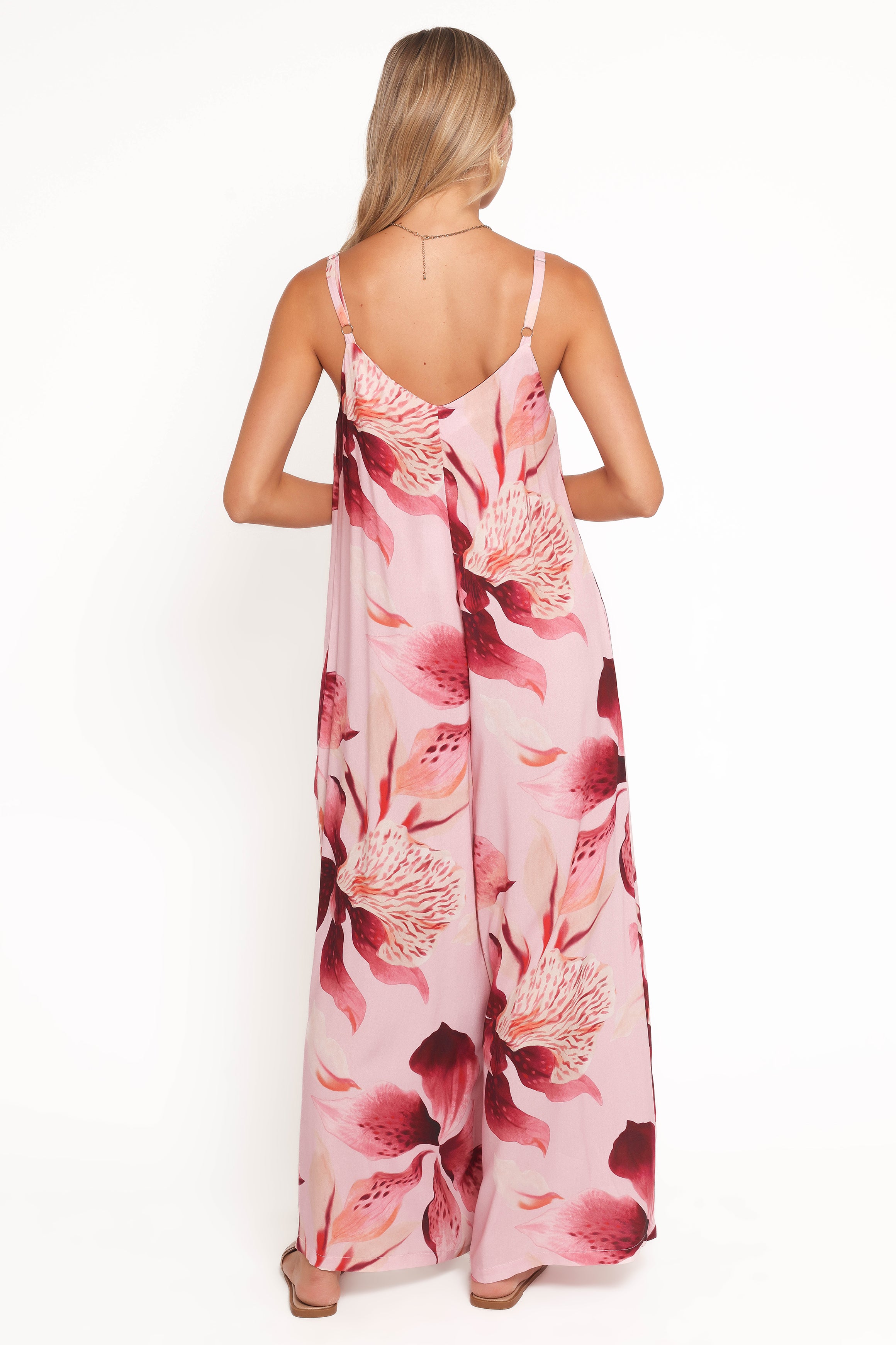 PLAYSUITS Kiki Wide Leg Jumpsuit - Blush Floral