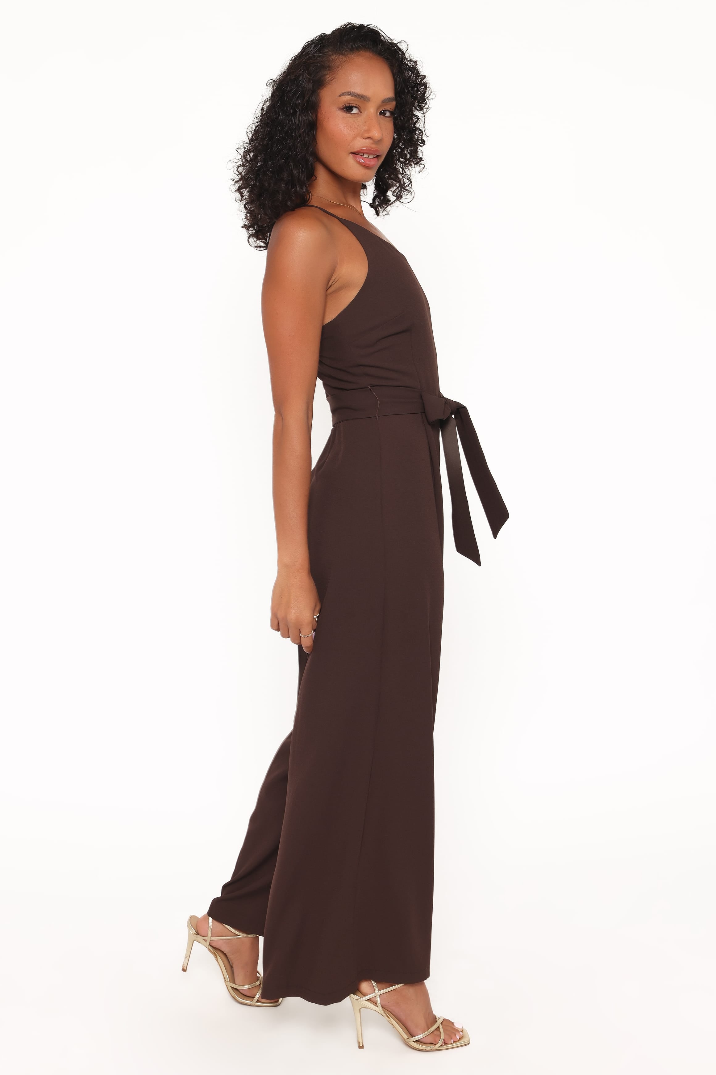 PLAYSUITS Leyton Jumpsuit - Chocolate Brown