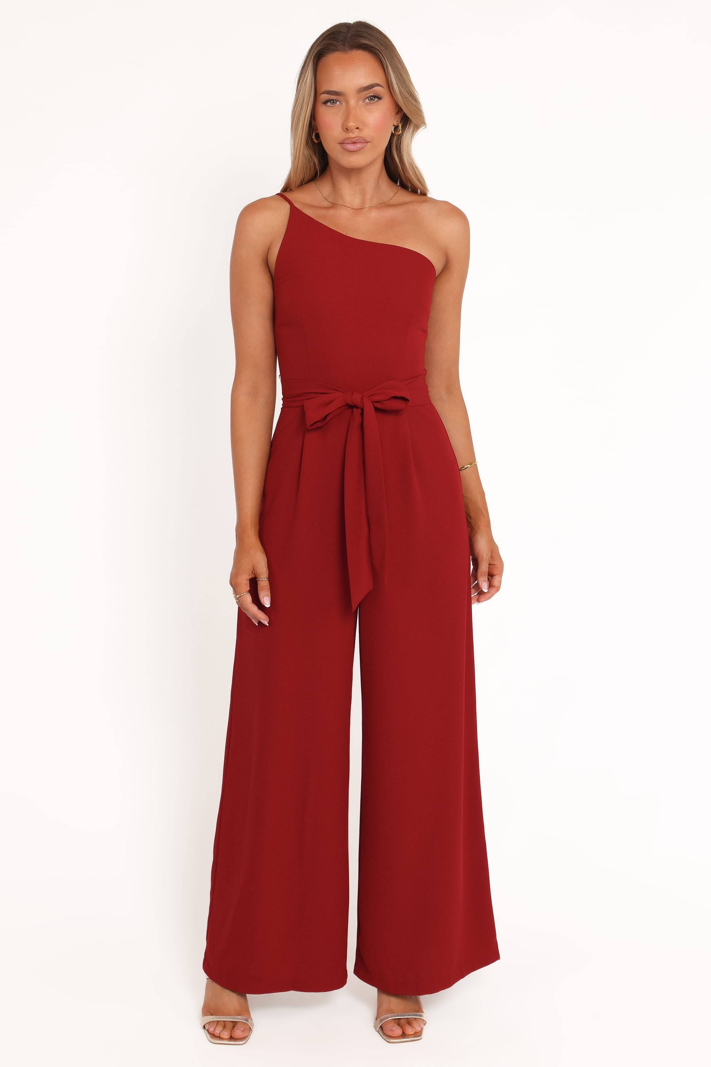 PLAYSUITS Leyton Jumpsuit - Deep Red