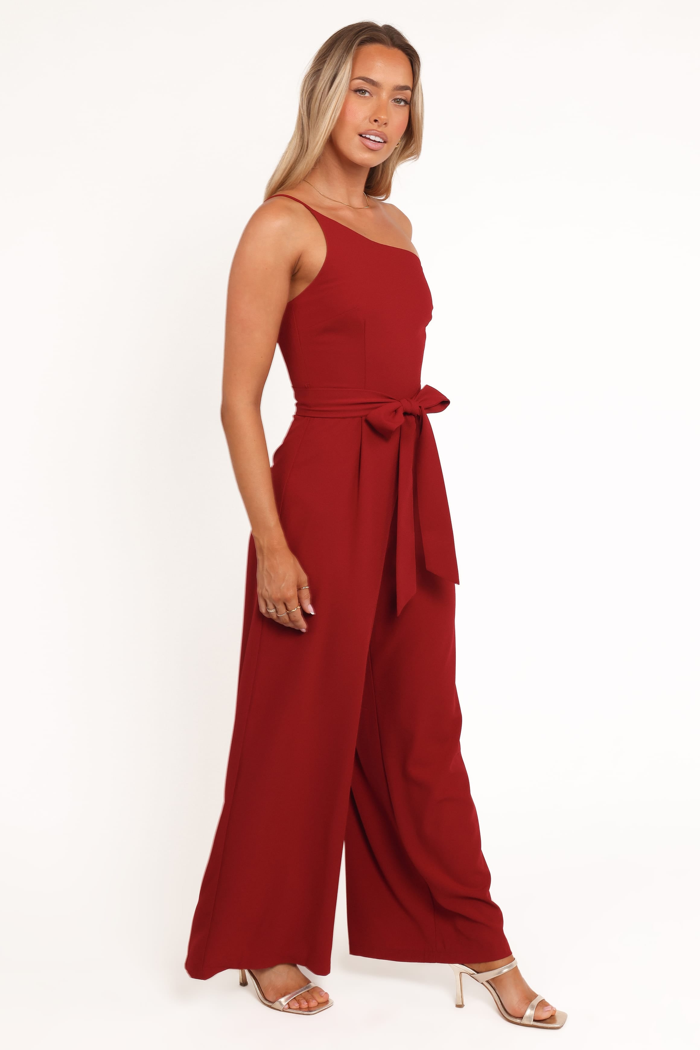 PLAYSUITS Leyton Jumpsuit - Deep Red