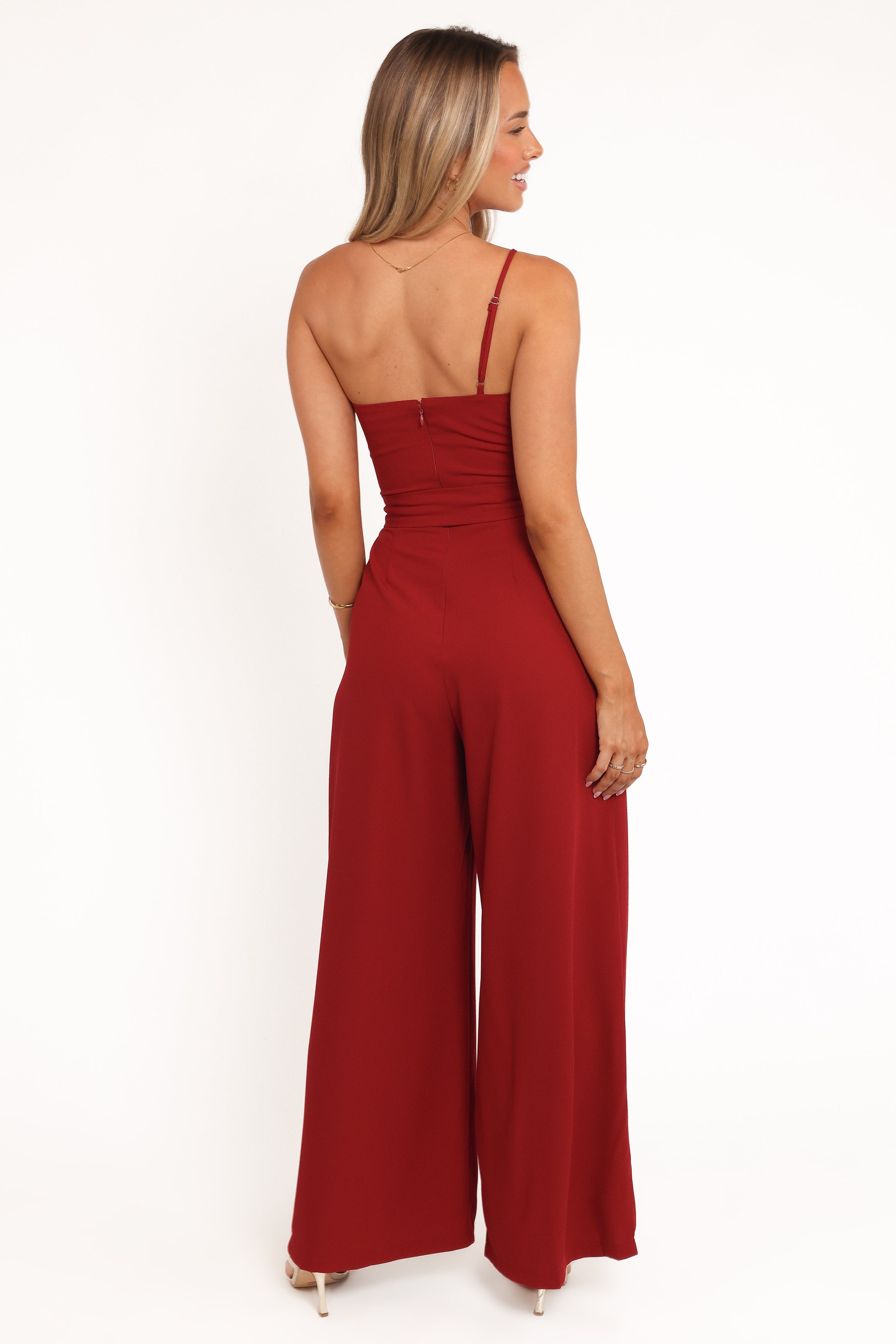 PLAYSUITS Leyton Jumpsuit - Deep Red