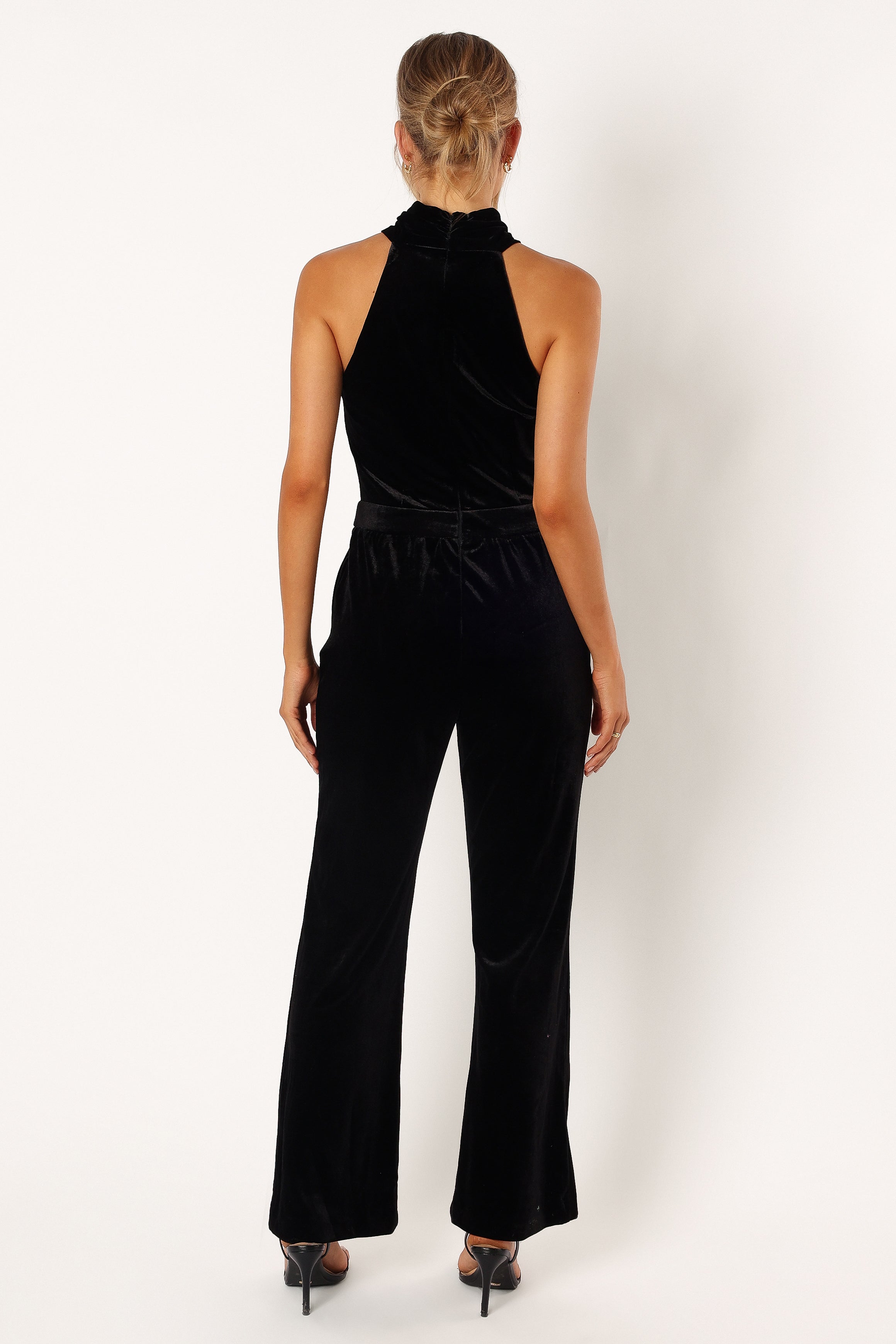 PLAYSUITS @Liberty Velvet Jumpsuit - Black