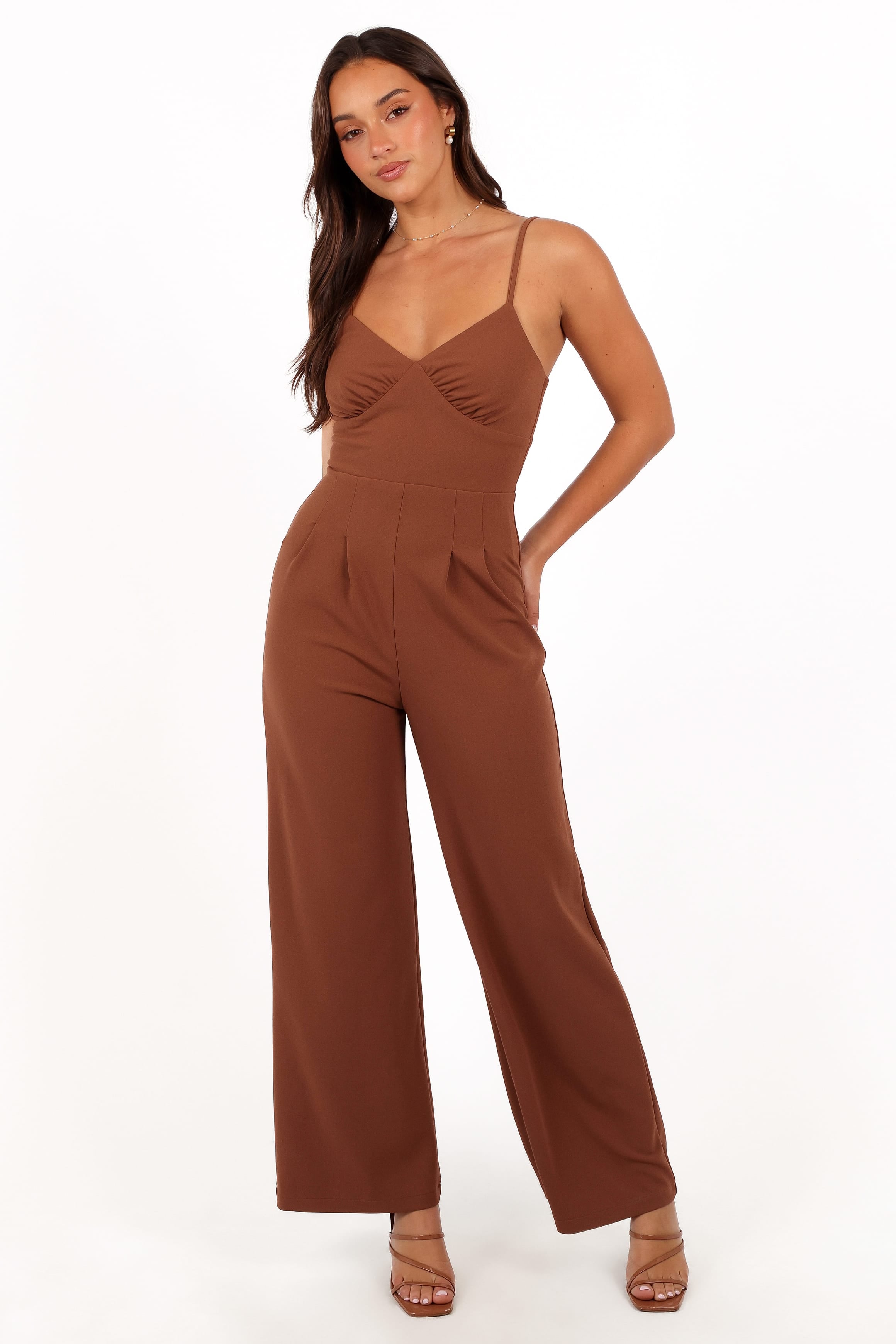 PLAYSUITS Maelle Jumpsuit - Banksia Brown